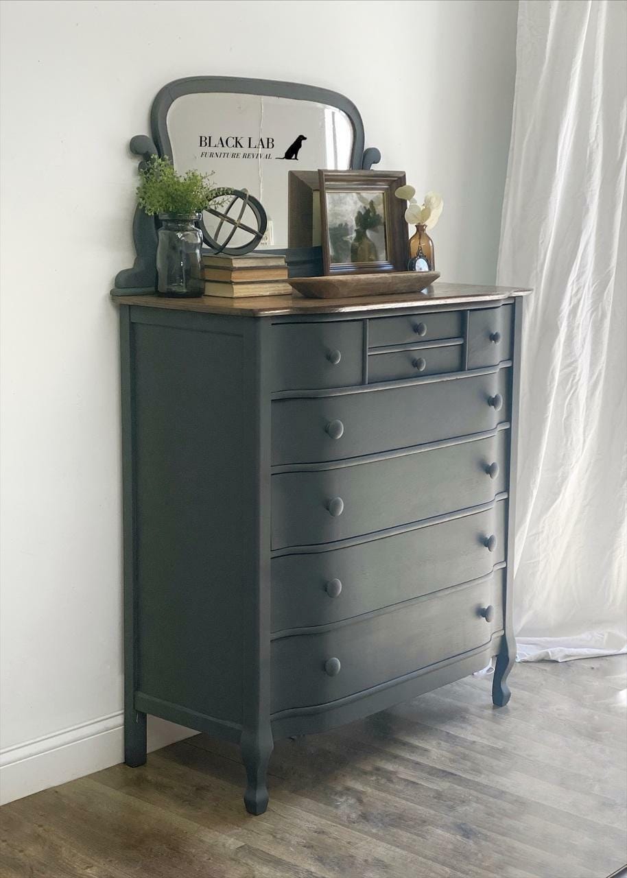 BLACK SANDS | Dixie Belle Silk Paint | charcoal black | Furniture Paint | Ships Same Day | Eligible for Free Shipping