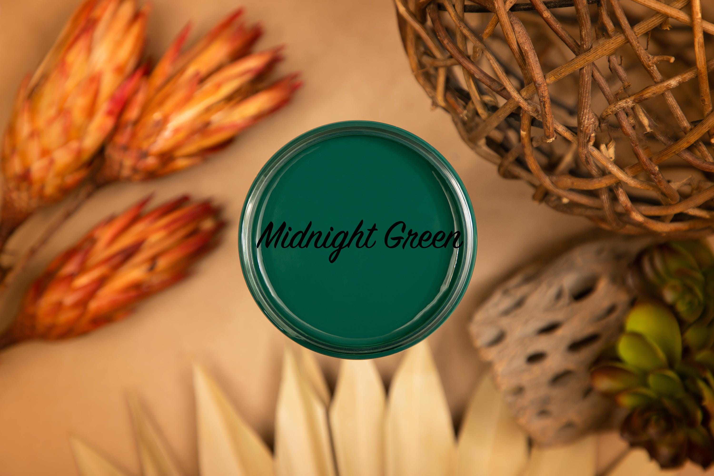 MIDNIGHT GREEN | Dixie Belle Silk Paint | dark green | Furniture Paint | Ships Same Day | Eligible for Free Shipping