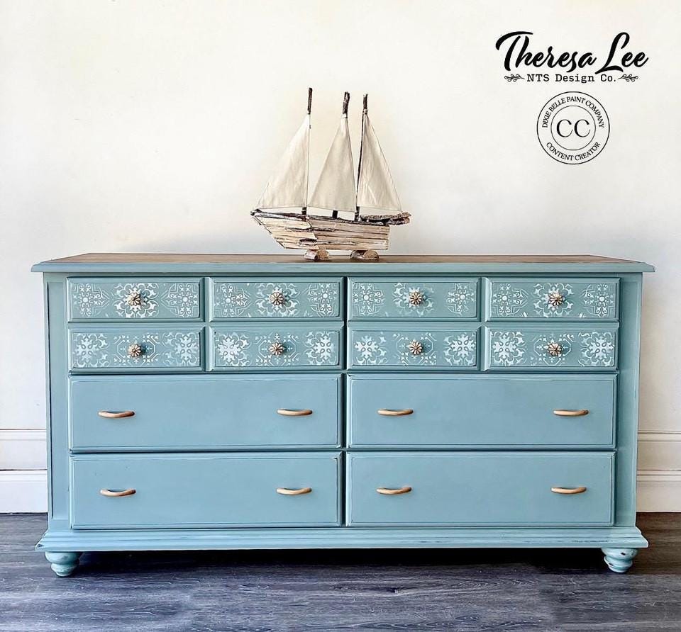 SERENITY | Dixie Belle Silk Paint | blue-green | Furniture Paint | Ships Same Day | Eligible for Free Shipping
