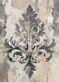 TIMEWORN ELEGANCE | Large Decoupage Tissue Paper for Furniture | 21x29 Whimsykel Designs | distressed damask