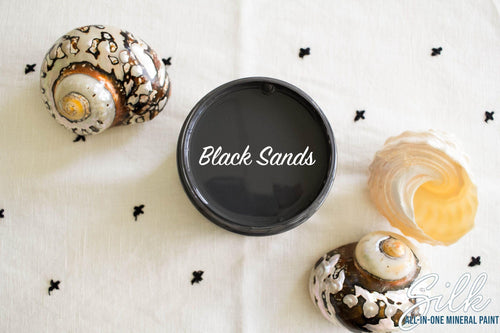 BLACK SANDS | Dixie Belle Silk Paint | charcoal black | Furniture Paint Dixie Belle Paint