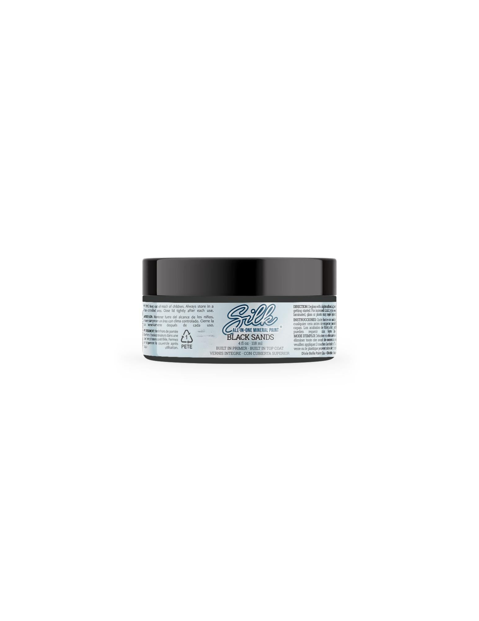 BLACK SANDS | Dixie Belle Silk Paint | charcoal black | Furniture Paint | Ships Same Day | Eligible for Free Shipping