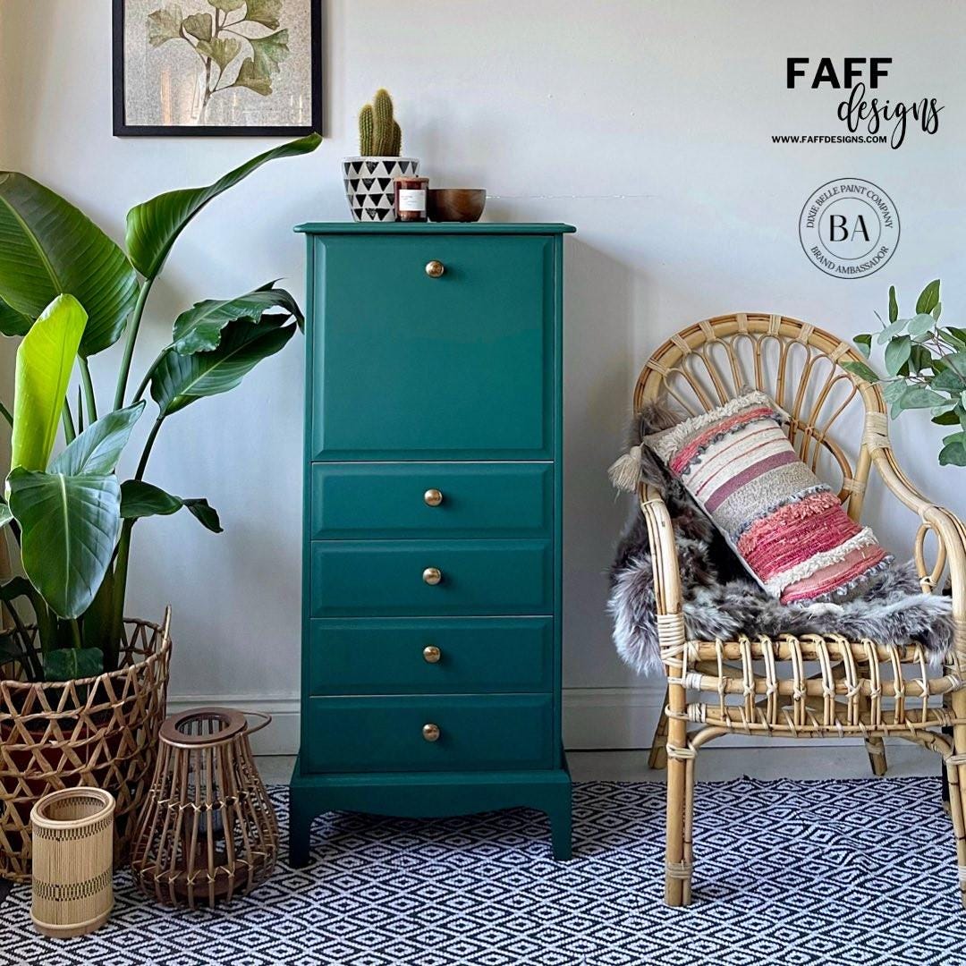 MIDNIGHT GREEN | Dixie Belle Silk Paint | dark green | Furniture Paint | Ships Same Day | Eligible for Free Shipping