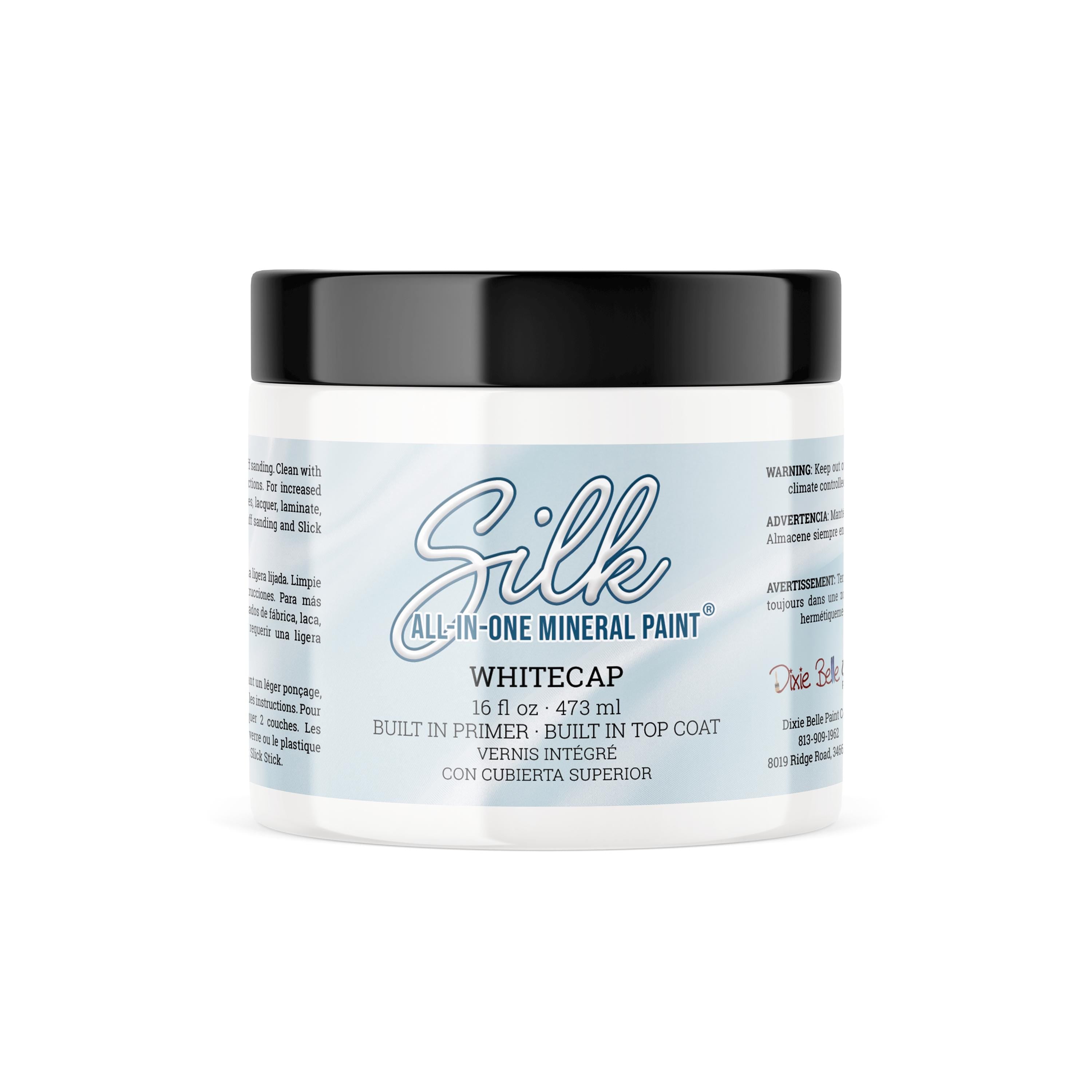 WHITECAP | Dixie Belle Silk Paint | bright white | Furniture Paint | Ships Same Day | Eligible for Free Shipping
