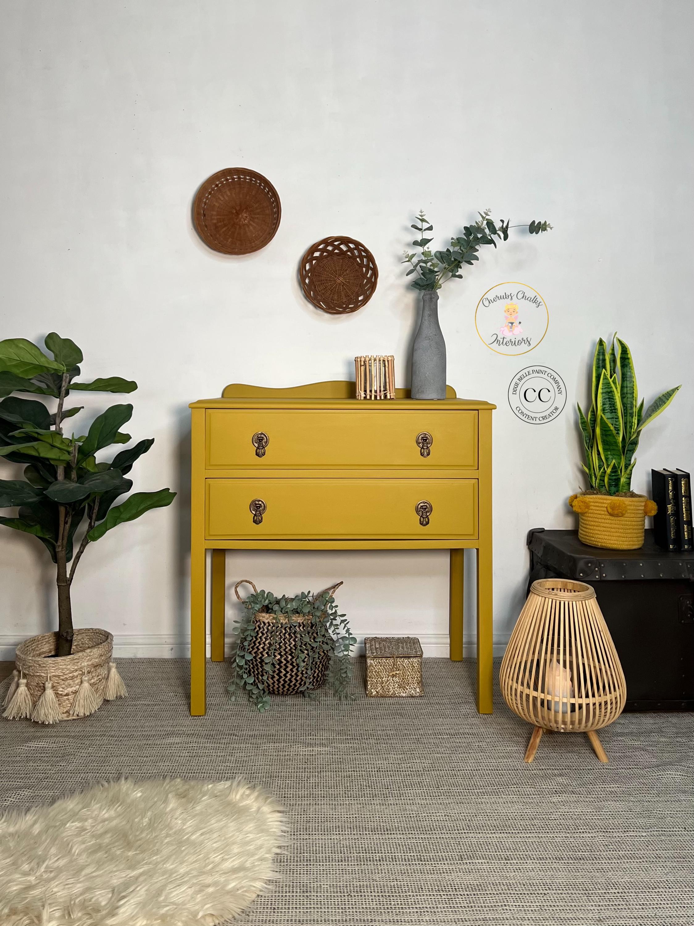 YELLOWSTONE | Dixie Belle Silk Paint | mustard yellow | Furniture Paint | Ships Same Day | Eligible for Free Shipping