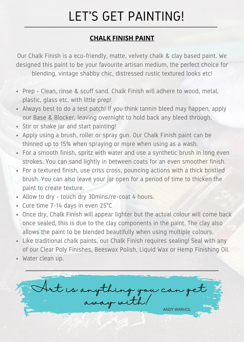 MORNING | Pureco Paints USA | pale blue | Chalk Finish Paint | Furniture Paint | Ships Same Day | Eligible for Free Shipping