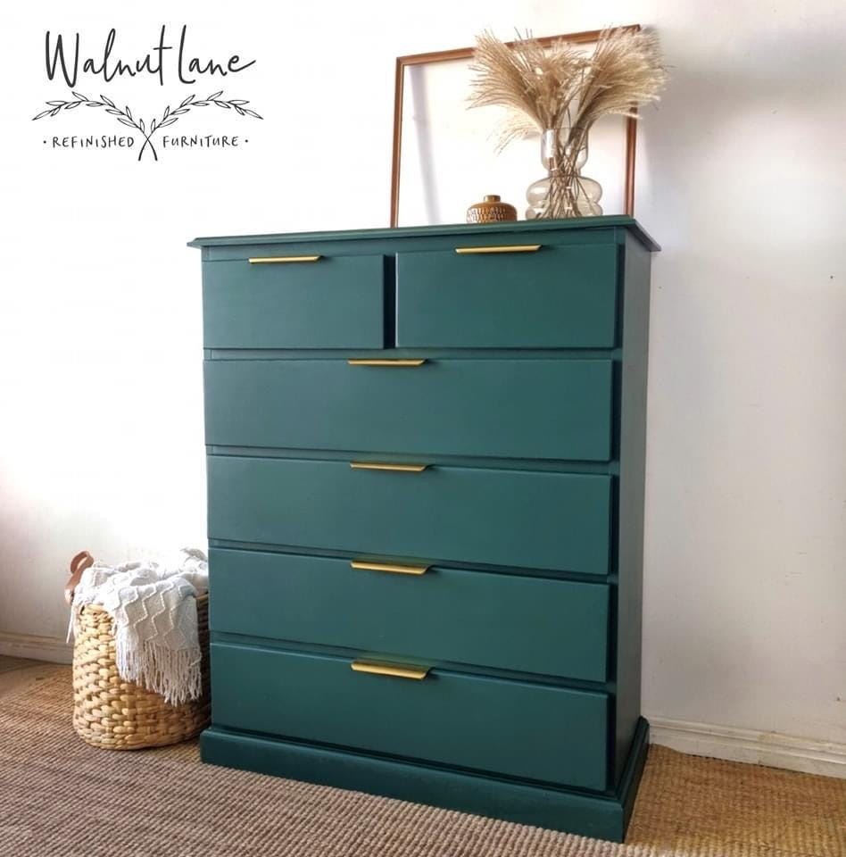 BERGAMOT | Pureco Paints USA | deep green | Chalk Finish Paint | Furniture Paint | Ships Same Day | Eligible for Free Shipping