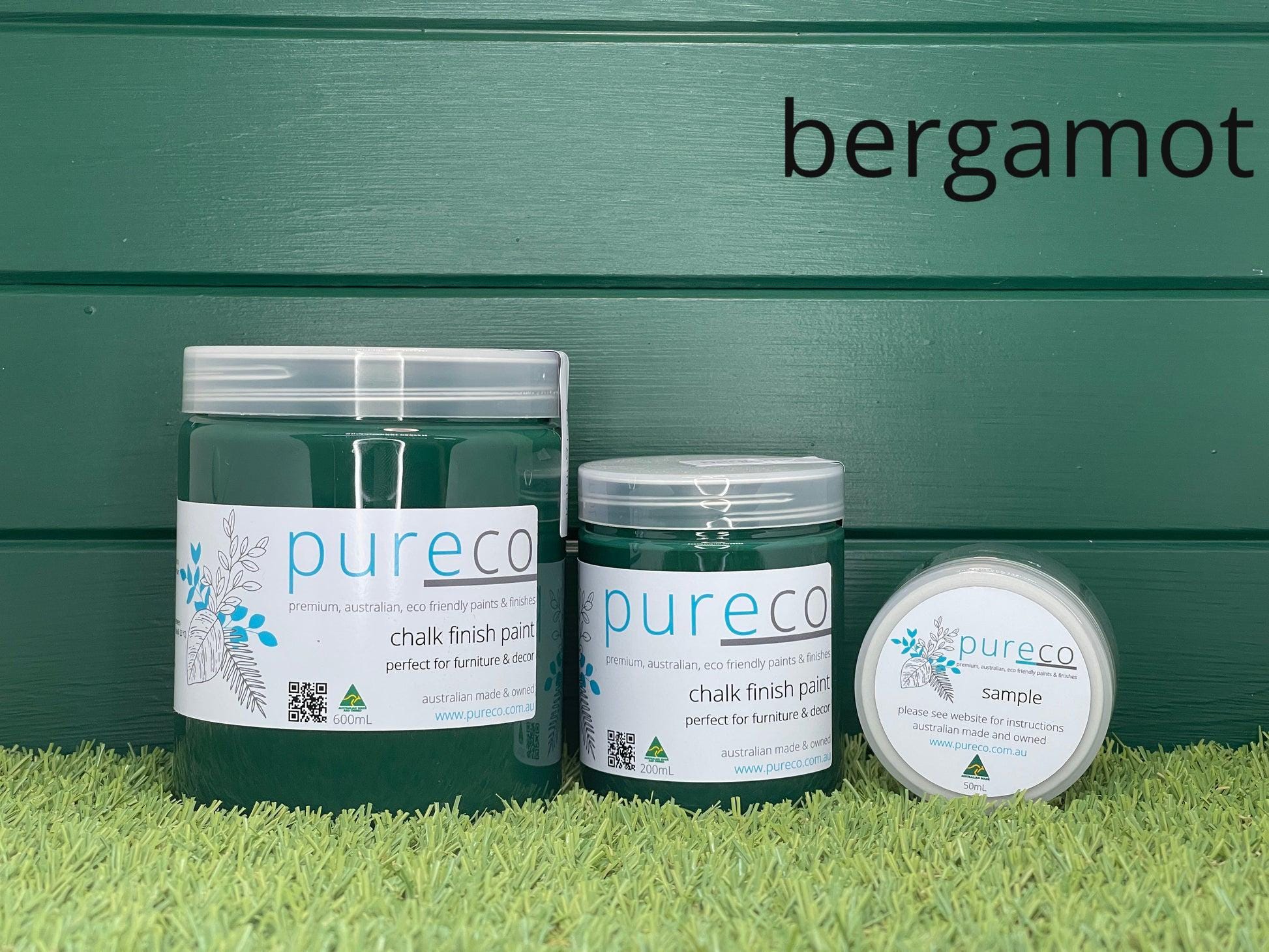 BERGAMOT | Pureco Paints USA | deep green | Chalk Finish Paint | Furniture Paint | Ships Same Day | Eligible for Free Shipping