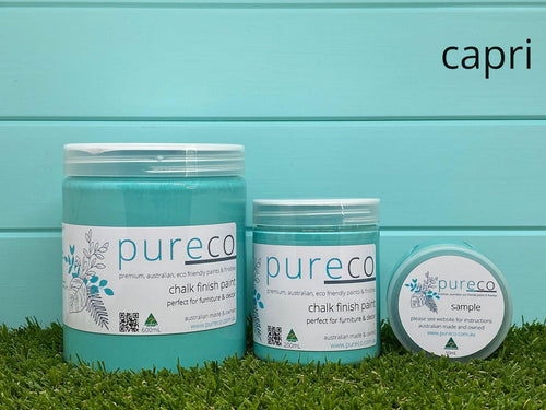 CAPRI | Pureco Paints USA | teal | Chalk Finish Paint | Furniture Paint Pureco Paints USA