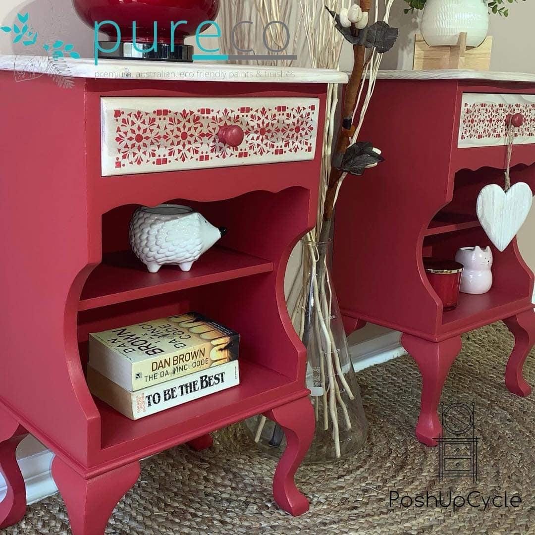 CRANBERRY | Pureco Paints USA | red | Chalk Finish Paint | Furniture Paint | Ships Same Day | Eligible for Free Shipping