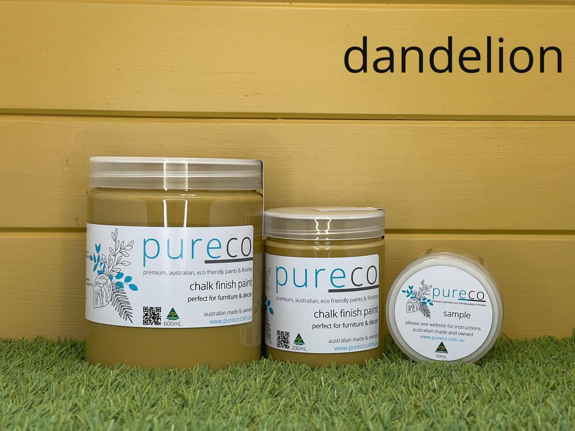 DANDELION | Pureco Paints USA | yellow | Chalk Finish Paint | Furniture Paint | Ships Same Day | Eligible for Free Shipping