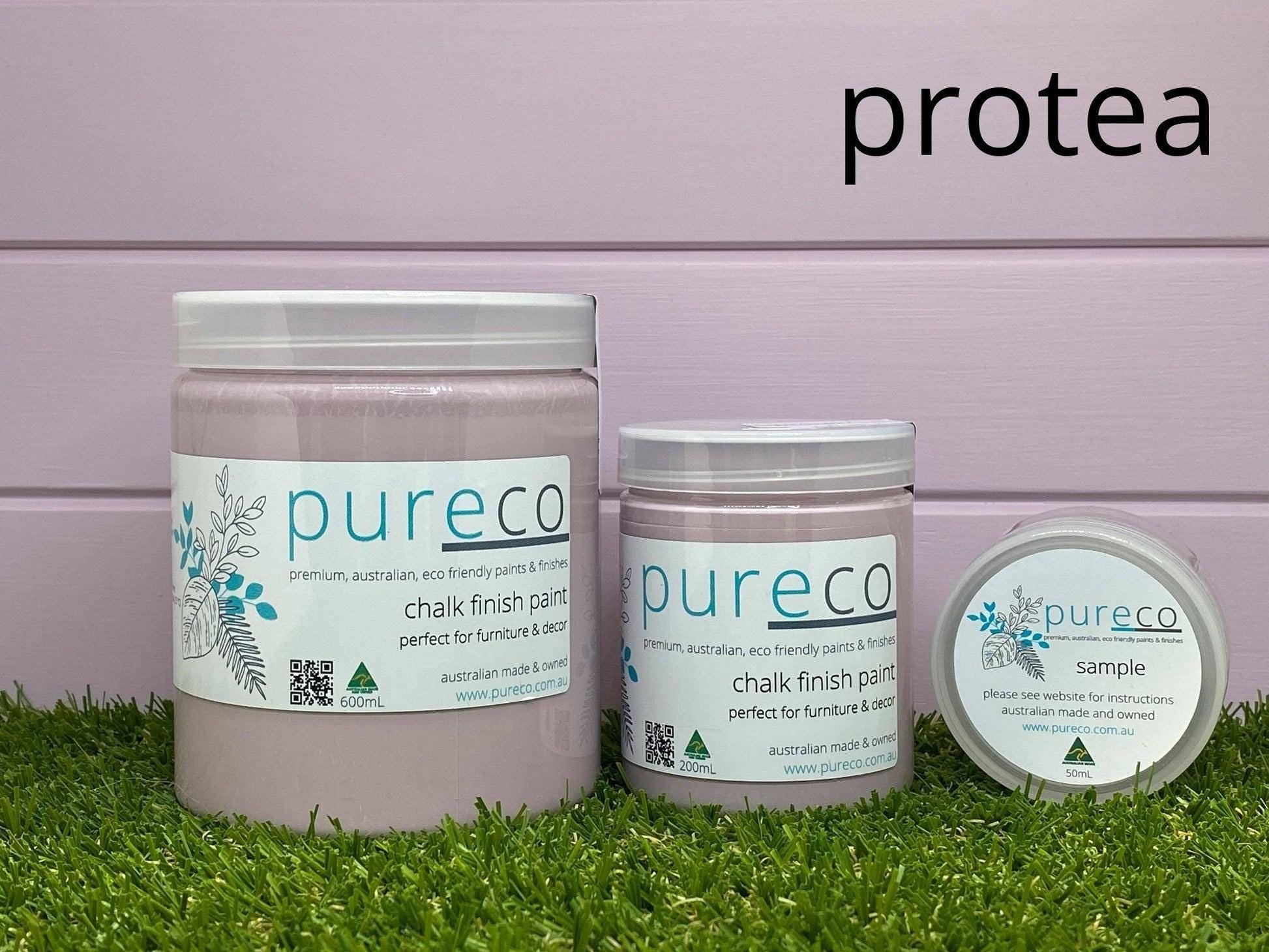 PROTEA | Pureco Paints USA | dusty pink | Chalk Finish Paint | Furniture Paint | Ships Same Day | Eligible for Free Shipping