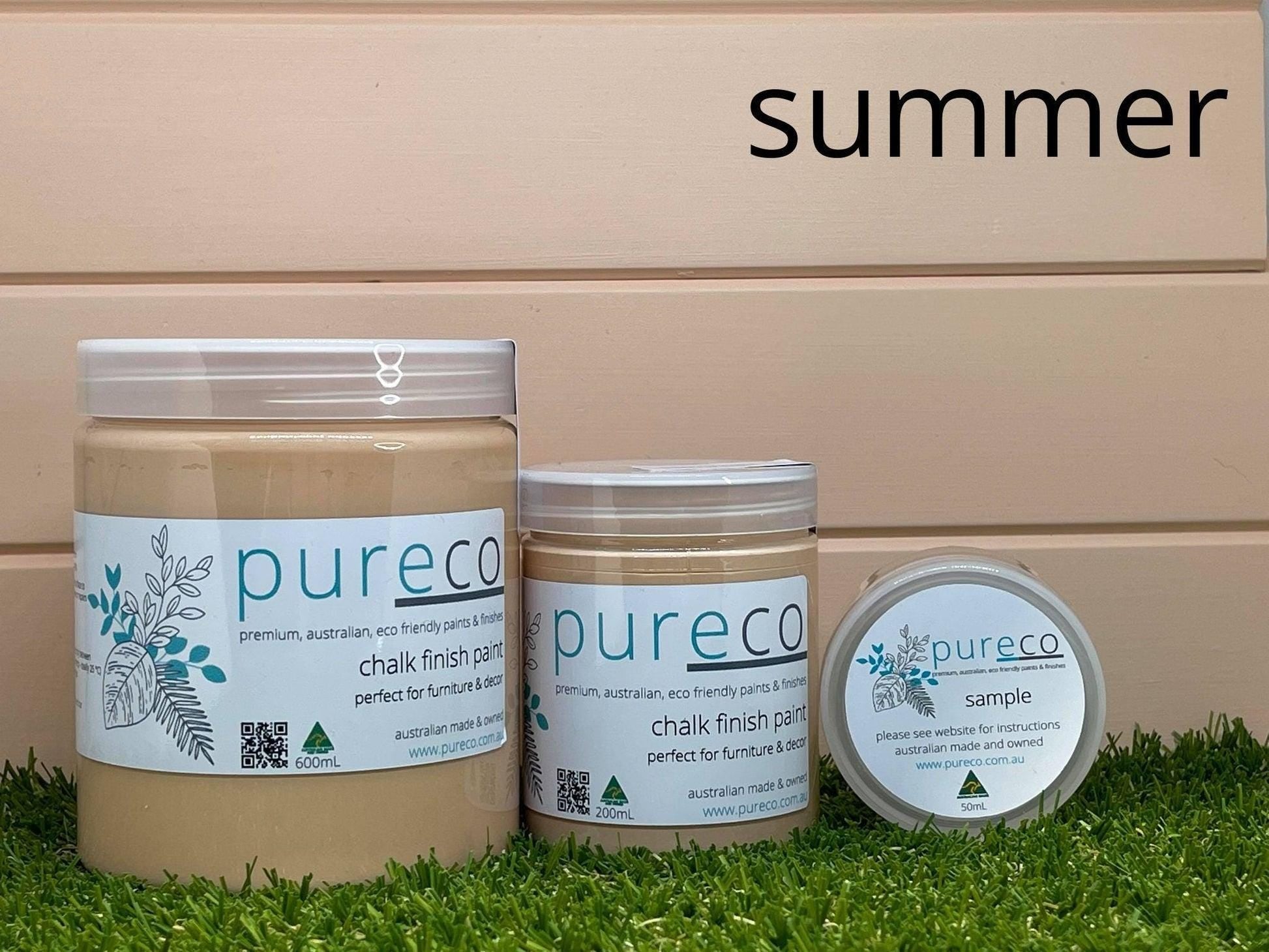 SUMMER | Pureco Paints USA | coral | Chalk Finish Paint | Furniture Paint | Ships Same Day | Eligible for Free Shipping