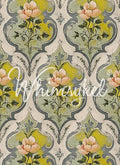 ROMANTIC FLEURS | Large Decoupage Tissue Paper for Furniture | 21x29 Whimsykel Designs | soft floral damask