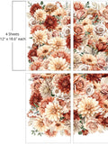 AUTUMN HARVEST | Large Transfer | Dixie Belle Paint Company | 4 sheets of autumn florals