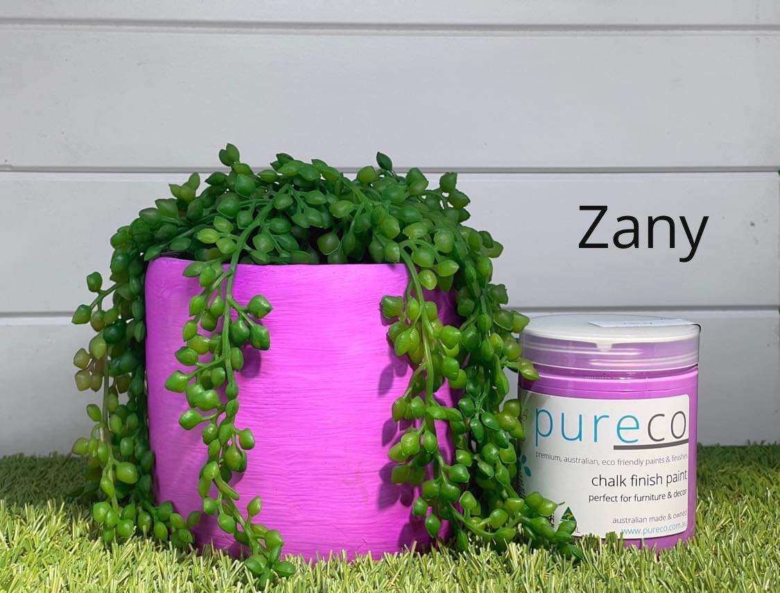 ZANY - neon 8.45oz | Pureco Paints USA | purple | Chalk Finish Paint | Furniture Paint | Ships Same Day | Eligible for Free Shipping