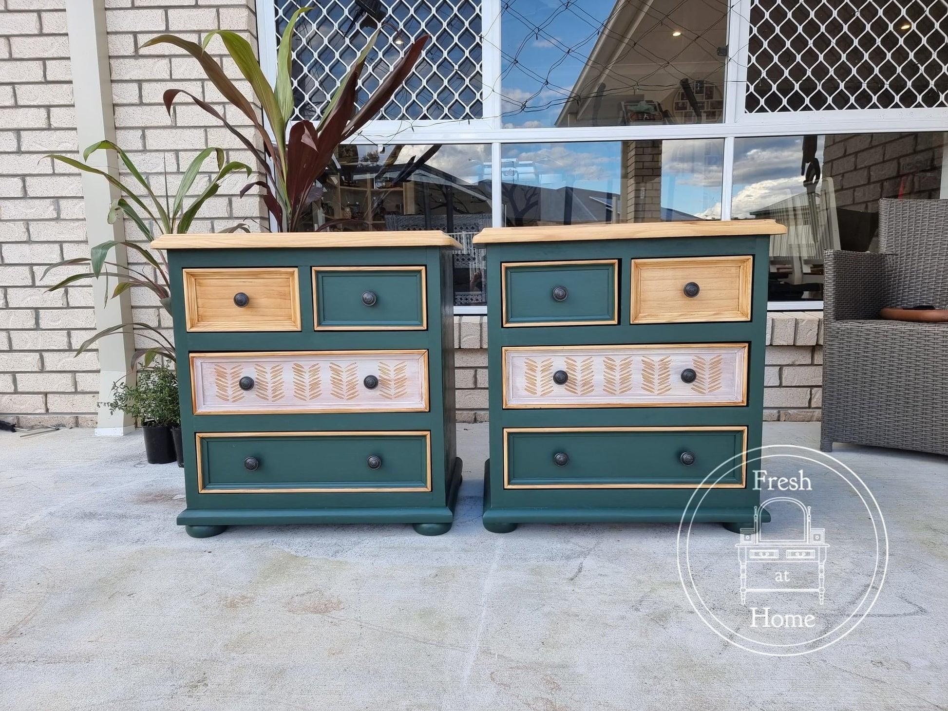 BERGAMOT | Pureco Paints USA | deep green | Chalk Finish Paint | Furniture Paint | Ships Same Day | Eligible for Free Shipping