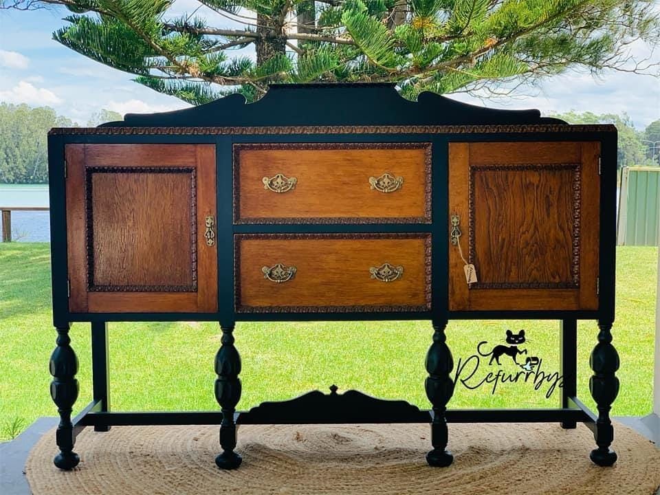 Carbon | Pureco Paints USA | true black| Chalk Finish Paint | Furniture Paint | Ships Same Day | Eligible for Free Shipping