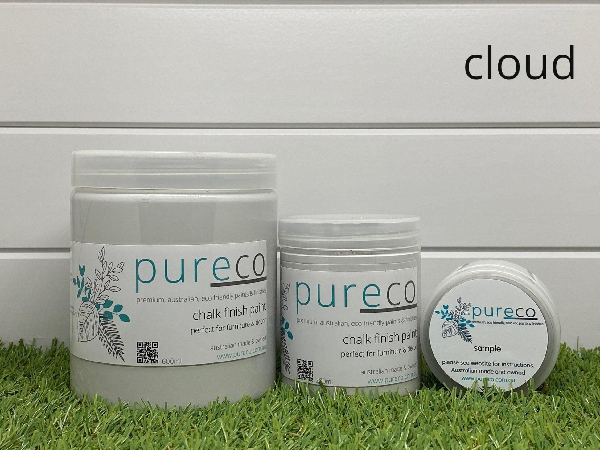 CLOUD | Pureco Paints USA | gray-white | Chalk Finish Paint | Furniture Paint | Ships Same Day | Eligible for Free Shipping