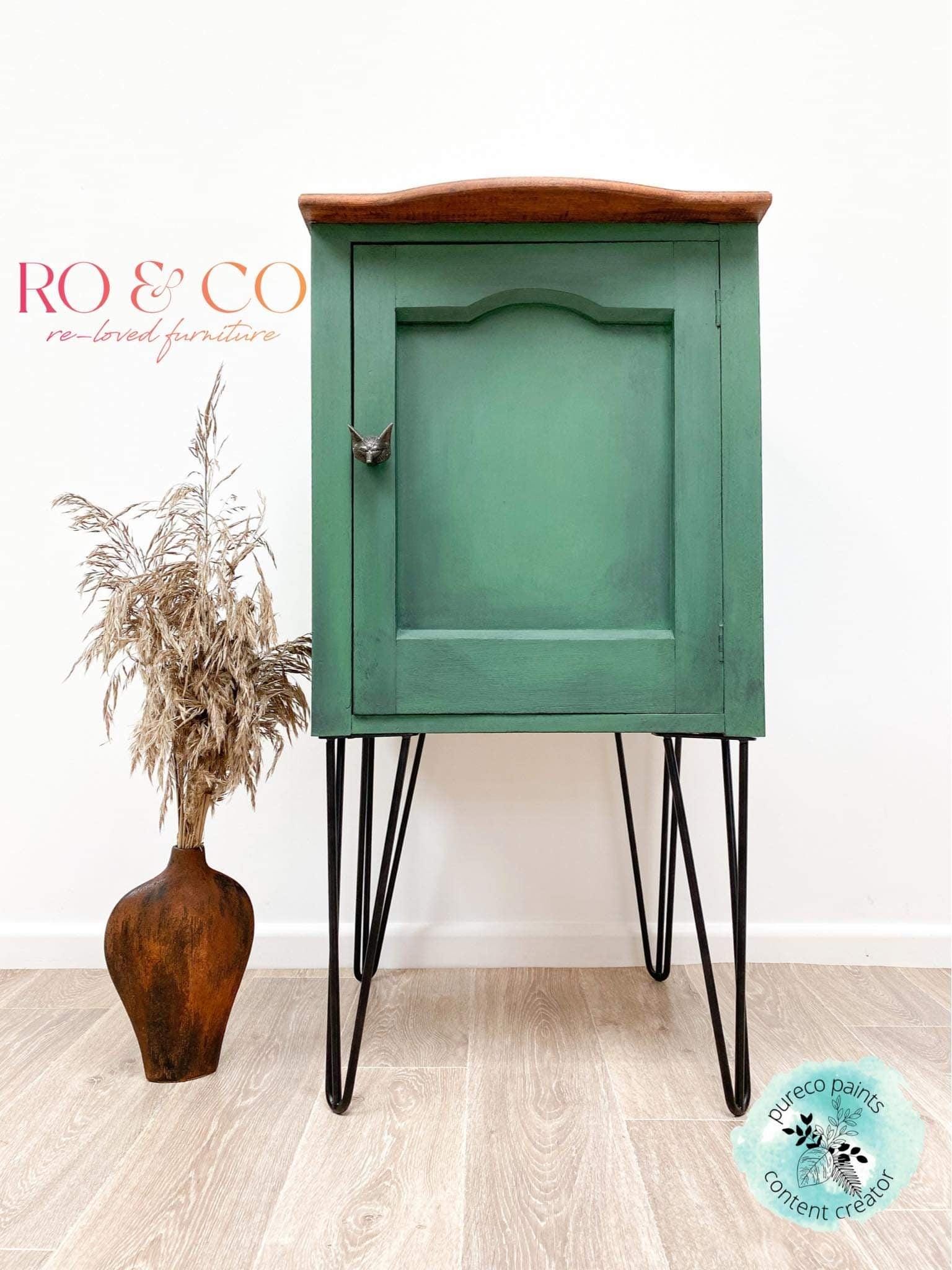 FERN | Pureco Paints USA | vibrant green | Chalk Finish Paint | Furniture Paint | Ships Same Day | Eligible for Free Shipping
