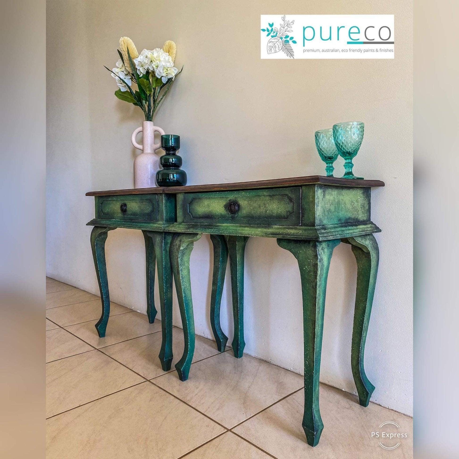 FERN | Pureco Paints USA | vibrant green | Chalk Finish Paint | Furniture Paint | Ships Same Day | Eligible for Free Shipping