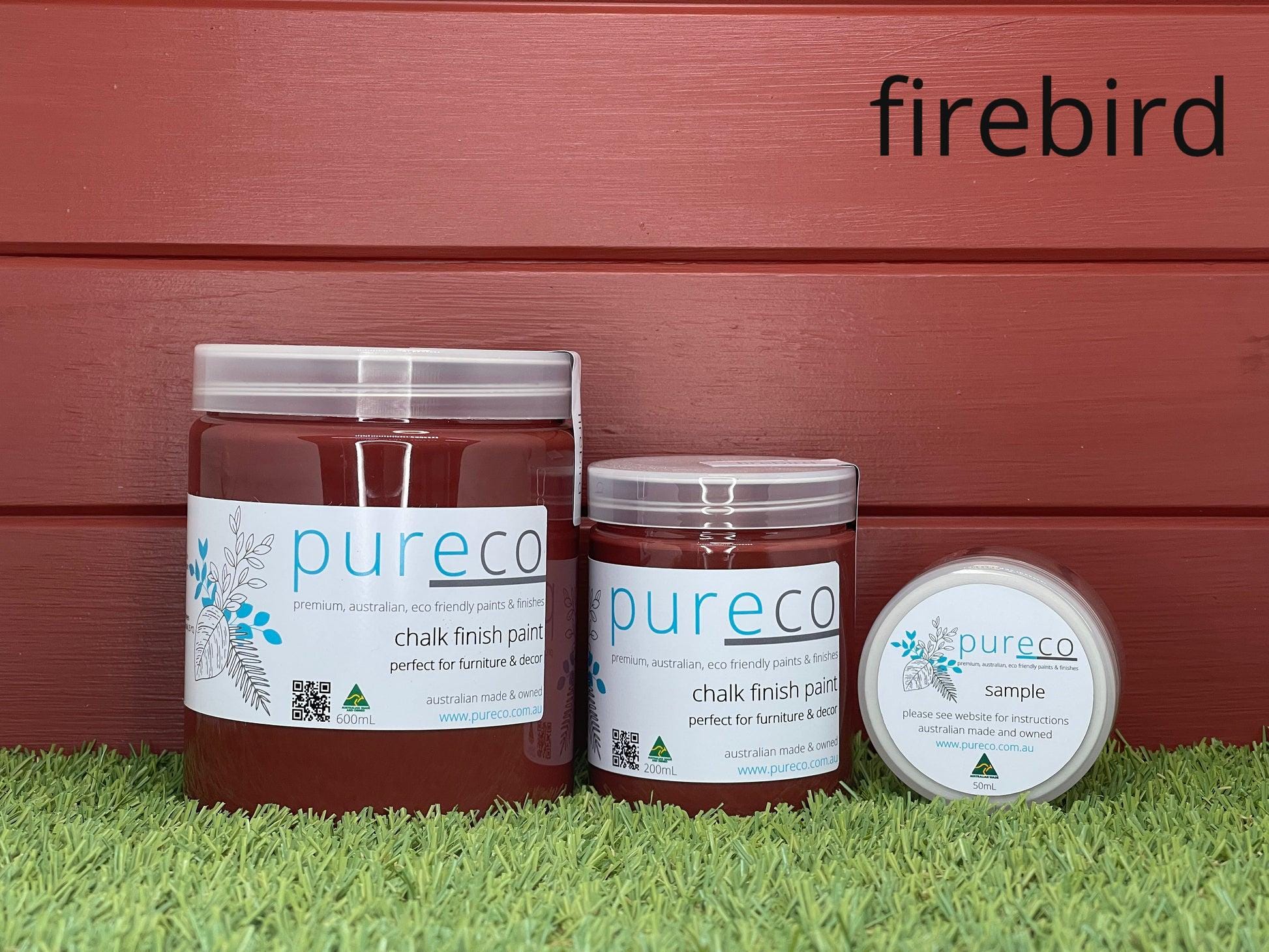 FIREBIRD | Pureco Paints USA | red | Chalk Finish Paint |  Furniture Paint | Ships Same Day | Eligible for Free Shipping