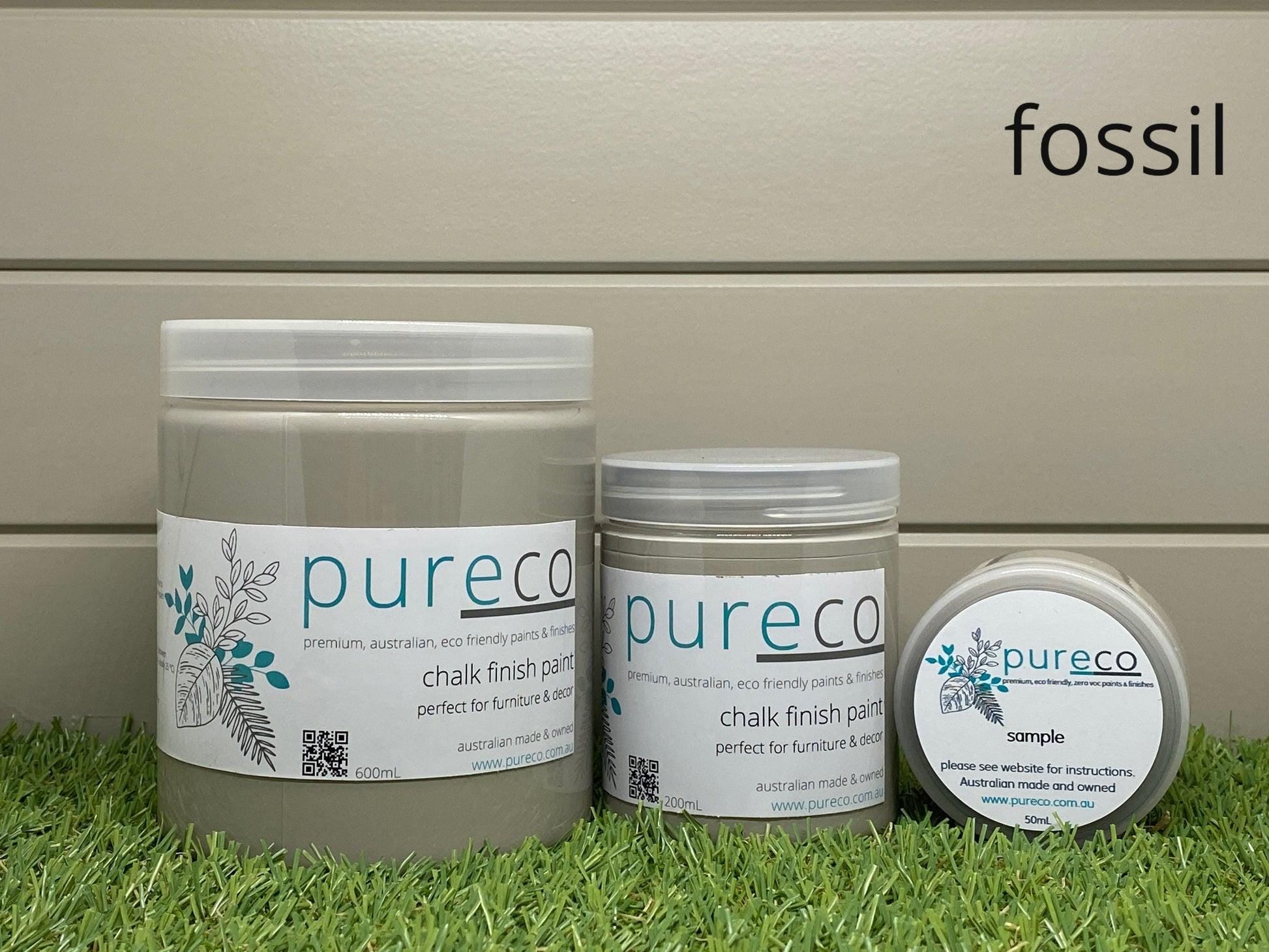 FOSSIL | Pureco Paints USA | light gray | Chalk Finish Paint | Furniture Paint | Ships Same Day | Eligible for Free Shipping