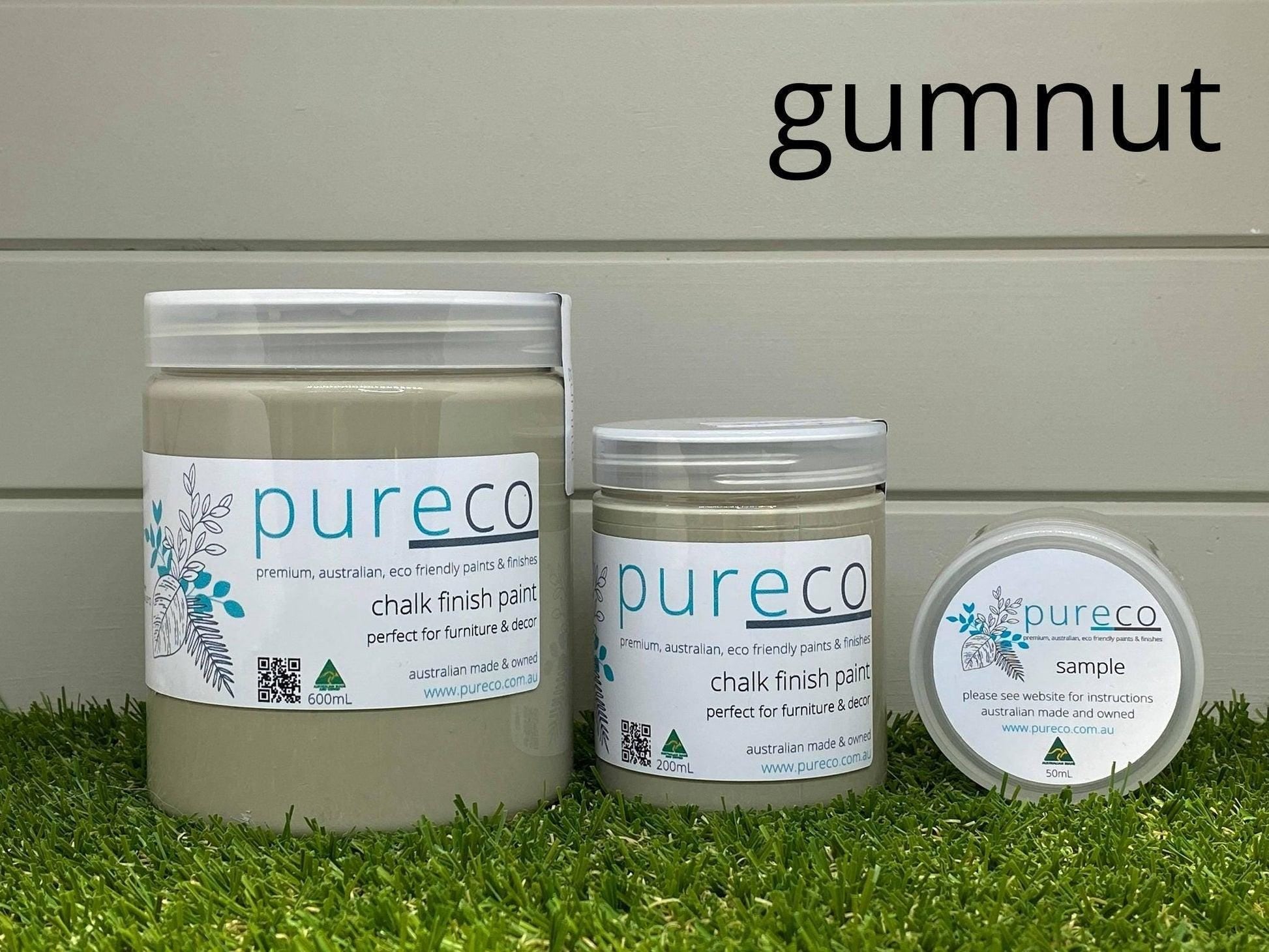 GUMNUT | Pureco Paints USA | lightest green | Chalk Finish Paint | Furniture Paint | Ships Same Day | Eligible for Free Shipping
