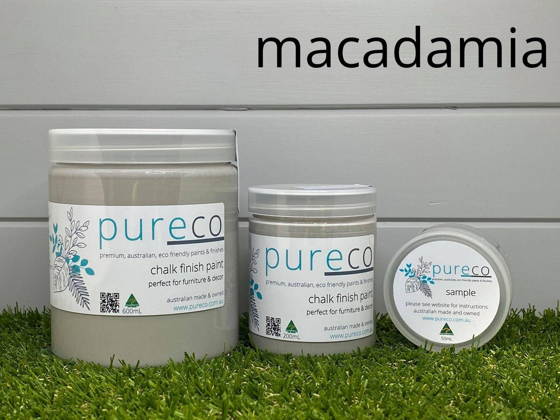 MACADAMIA | Pureco Paints USA | light gray | Chalk Finish Paint | Furniture Paint | Ships Same Day | Eligible for Free Shipping