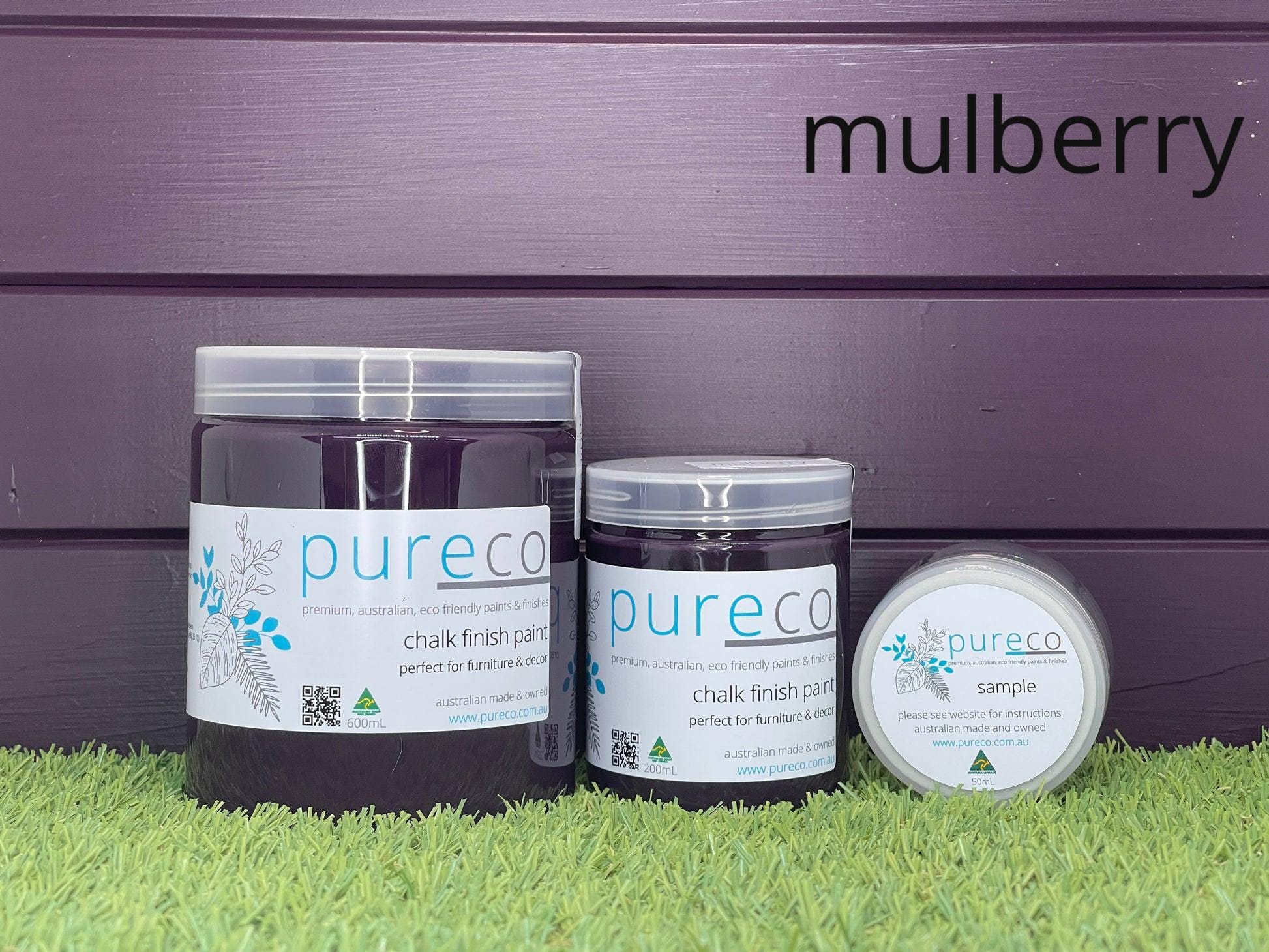 MULBERRY | Pureco Paints USA | eggplant | Chalk Finish Paint | Furniture Paint | Ships Same Day | Eligible for Free Shipping