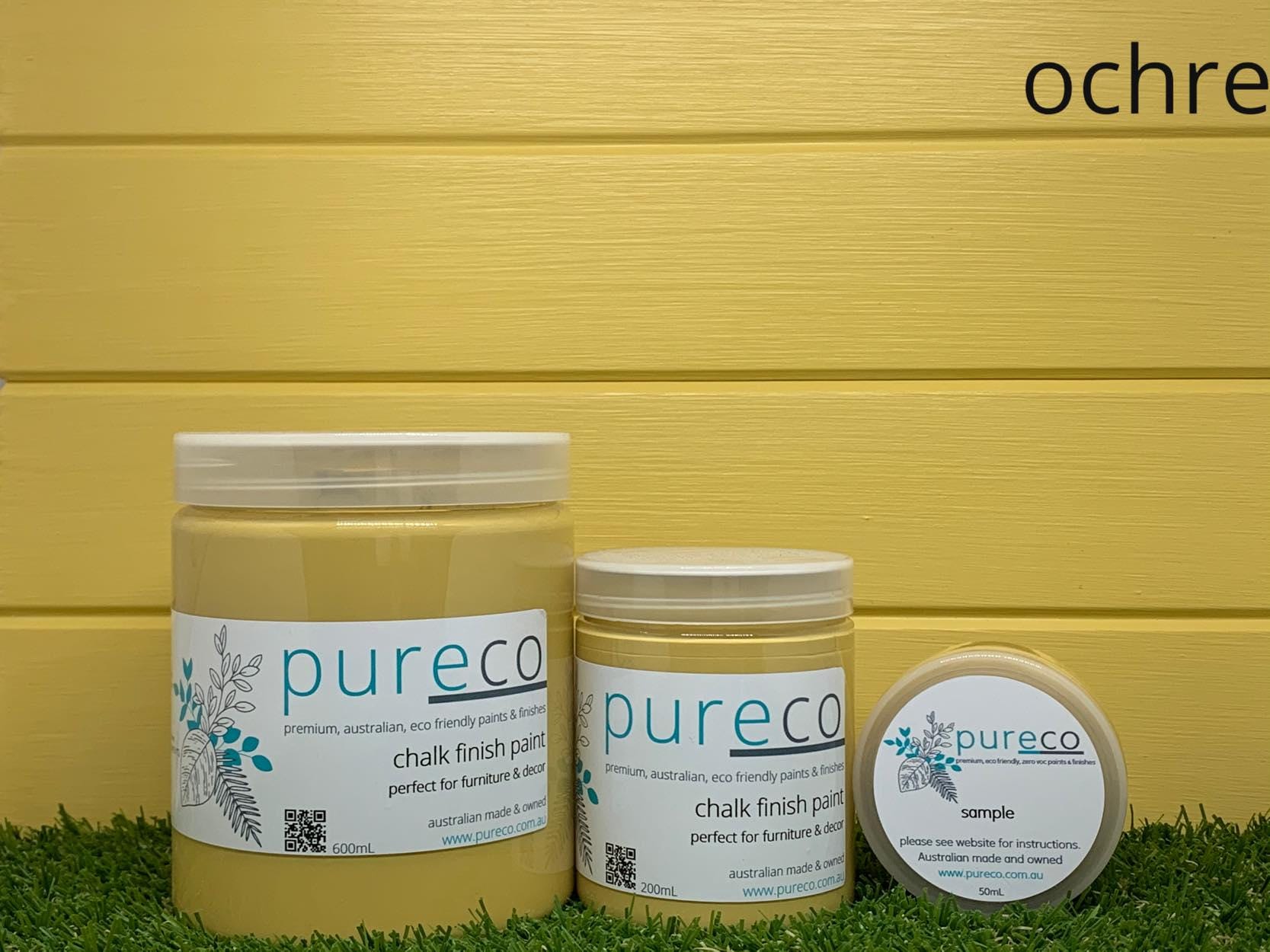 OCHRE | Pureco Paints USA | mustard yellow | Chalk Finish Paint | Furniture Paint | Ships Same Day | Eligible for Free Shipping