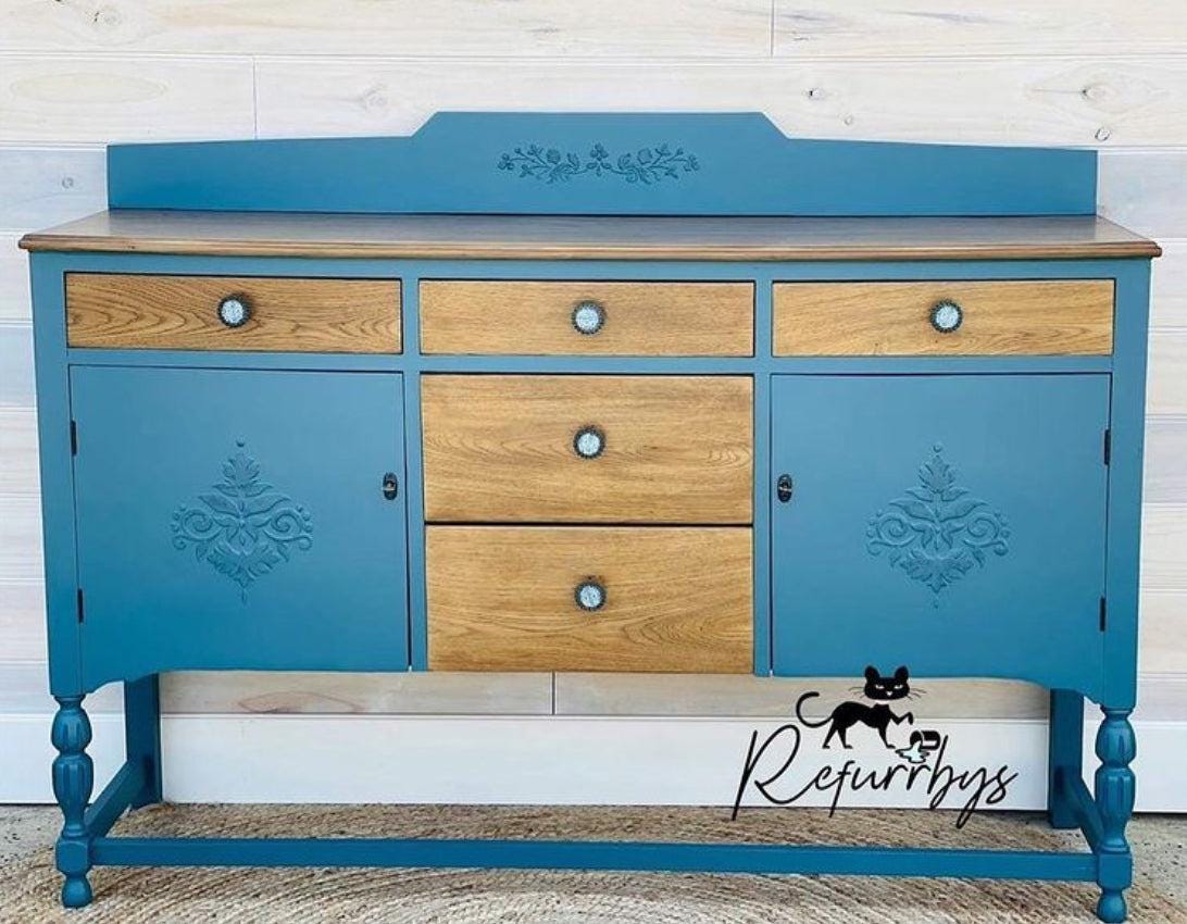 PEACOCK | Pureco Paints USA | deep turquoise | Chalk Finish Paint | Furniture Paint | Ships Same Day | Eligible for Free Shipping