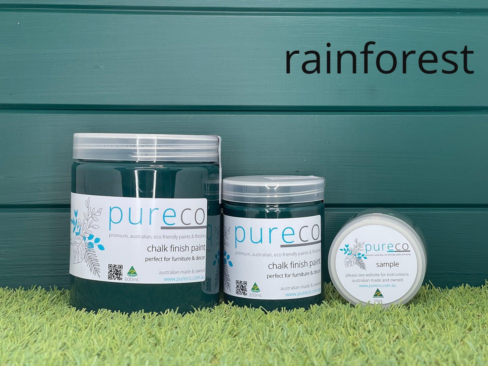 RAINFOREST | Pureco Paints USA | evergreen | Chalk Finish Paint | Furniture Paint | Ships Same Day | Eligible for Free Shipping