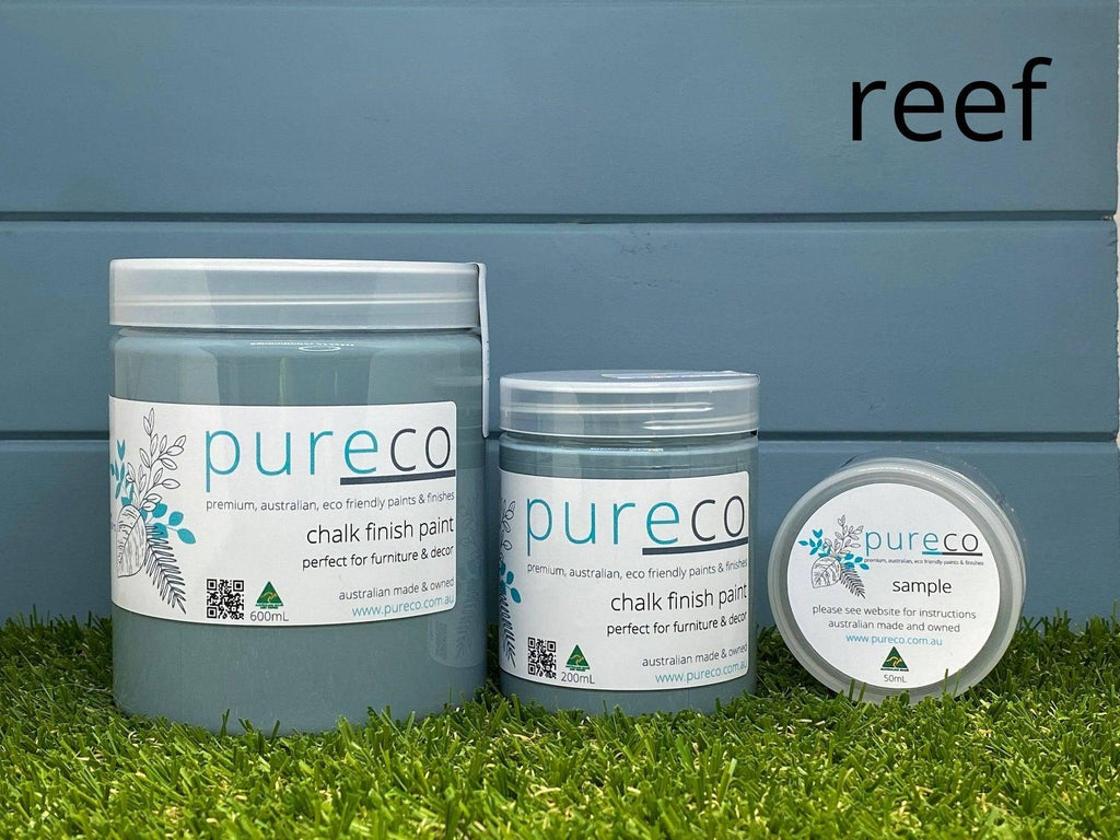 REEF | Pureco Paints USA | dusty blue | Chalk Finish Paint | Furniture Paint | Ships Same Day | Eligible for Free Shipping
