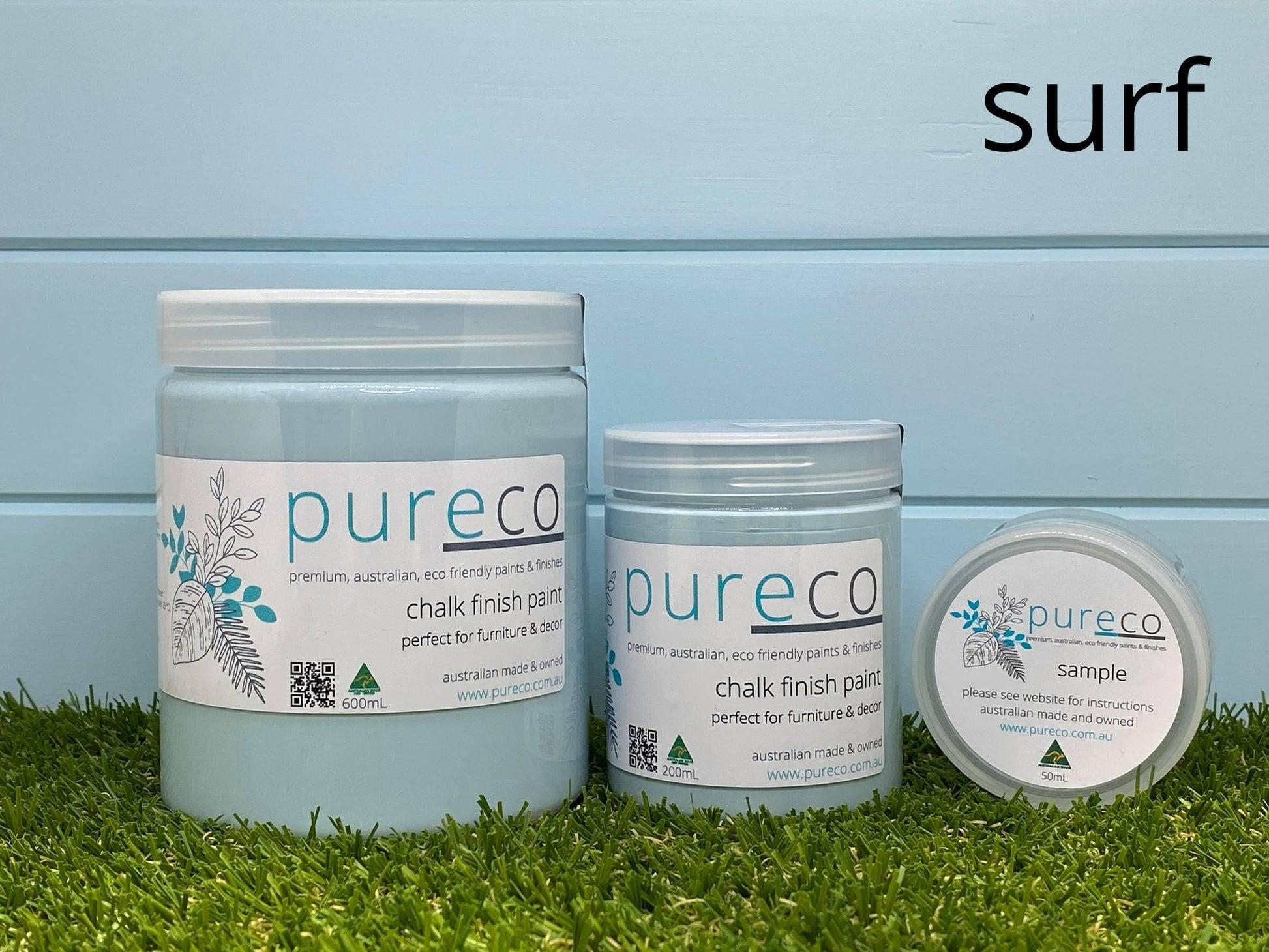 SURF | Pureco Paints USA | light blue | Chalk Finish Paint | Furniture Paint | Ships Same Day | Eligible for Free Shipping
