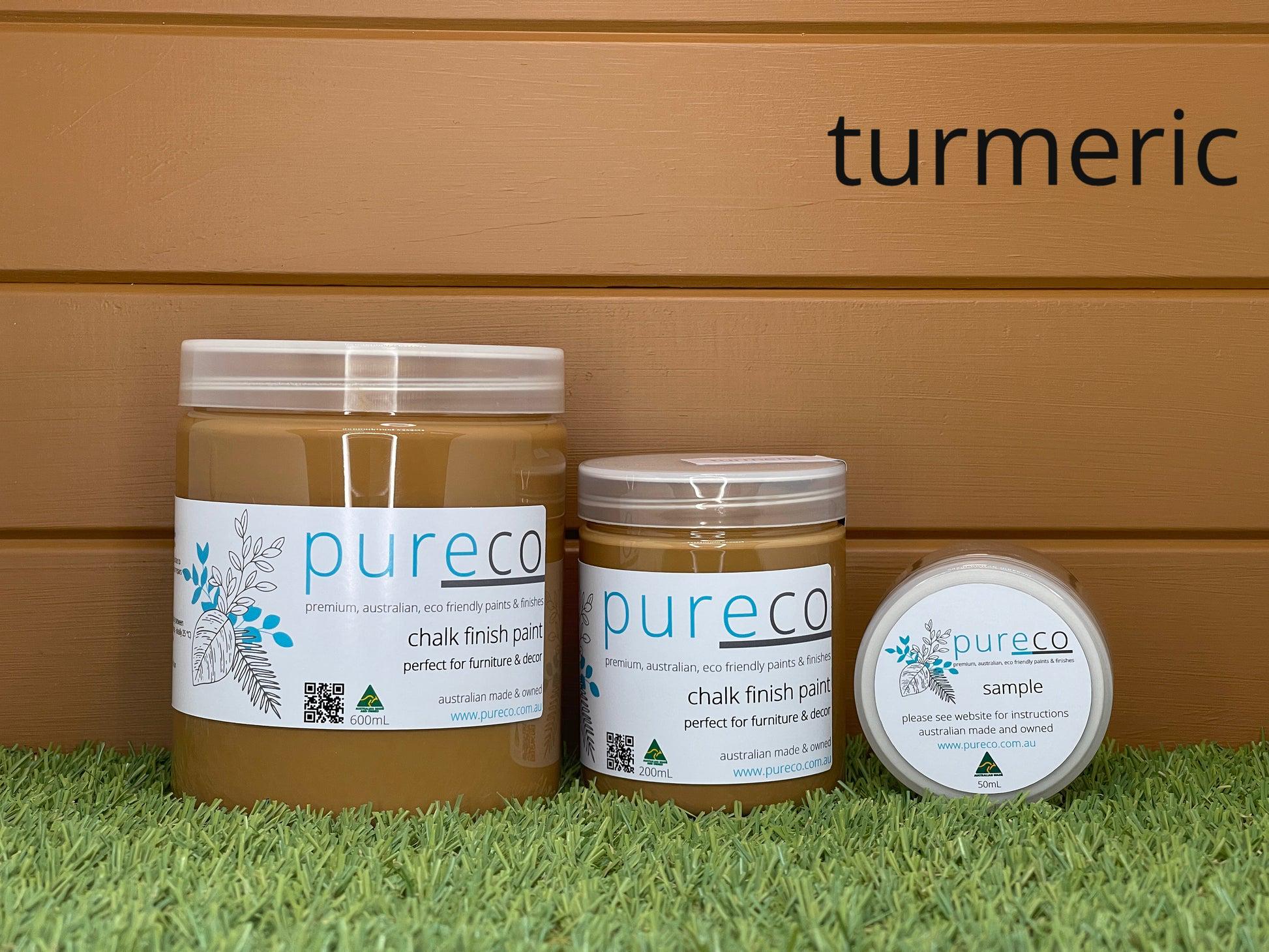 TURMERIC | Pureco Paints USA | yellow-orange | Chalk Finish Paint | Furniture Paint | Ships Same Day | Eligible for Free Shipping