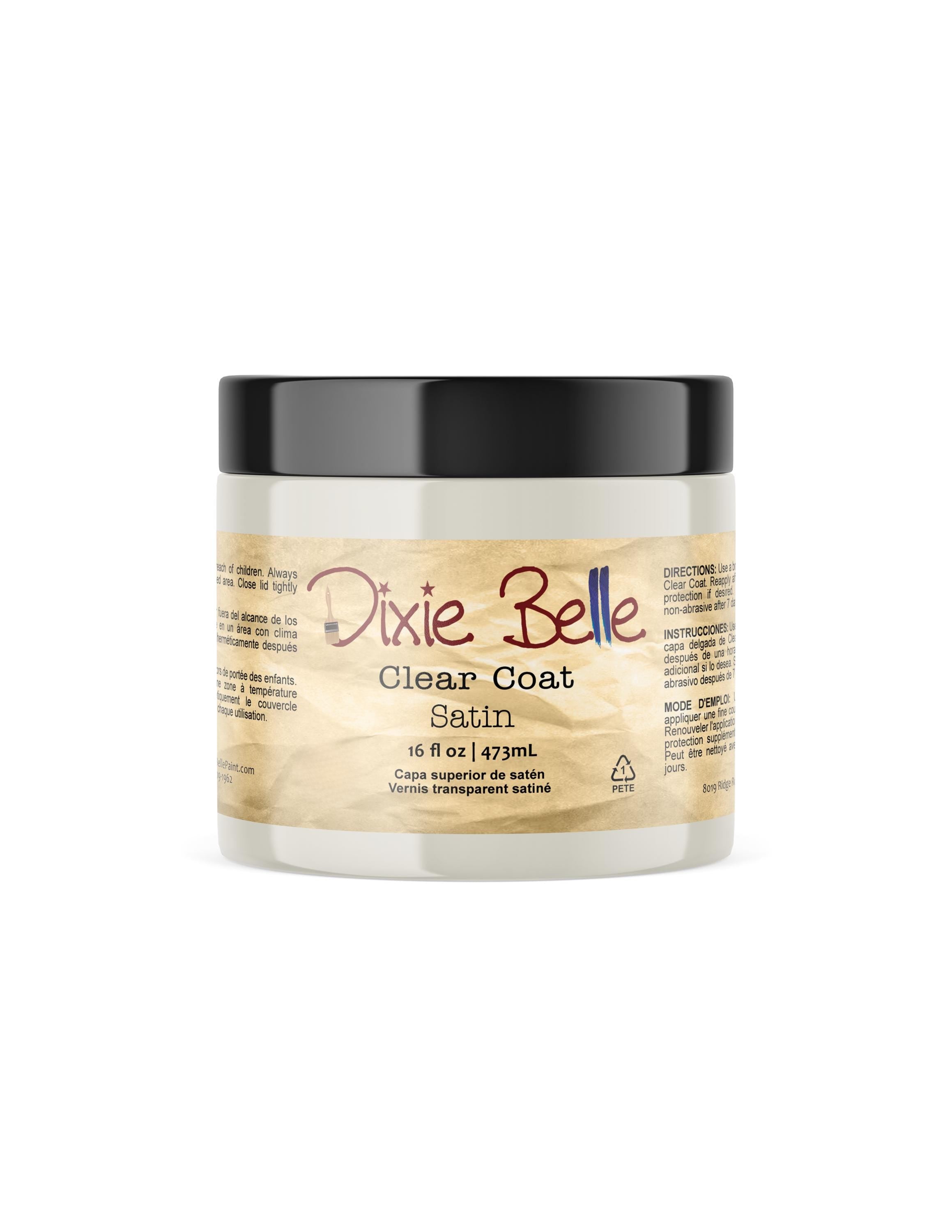 CLEAR COAT | Flat | Gloss | Satin | top coat | Dixie Belle Paint | Furniture Paint Top Coat
