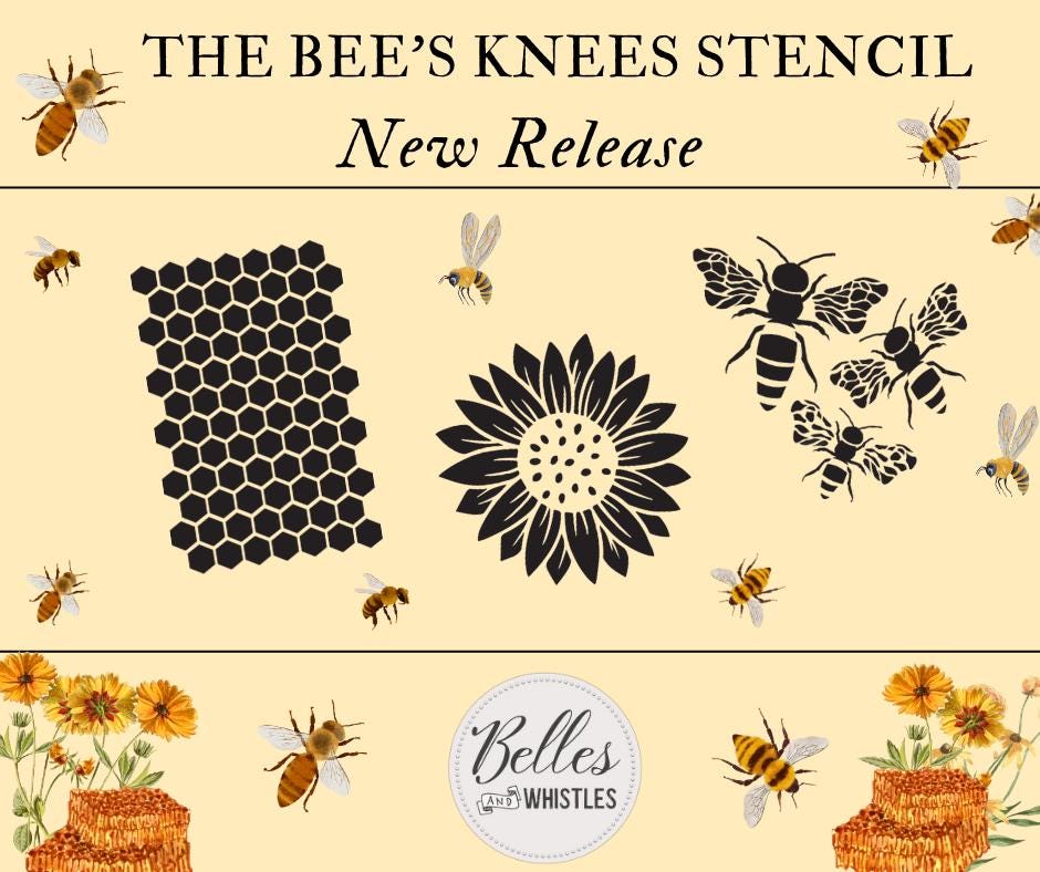 The Bee's Knees Stencil Dixie Belle Paint