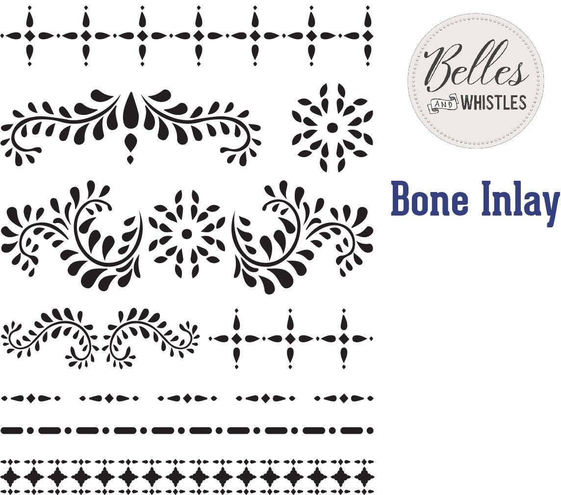 BONE INLAY | Stencil | Furniture | Arts & Crafts | Dixie Belle Paint