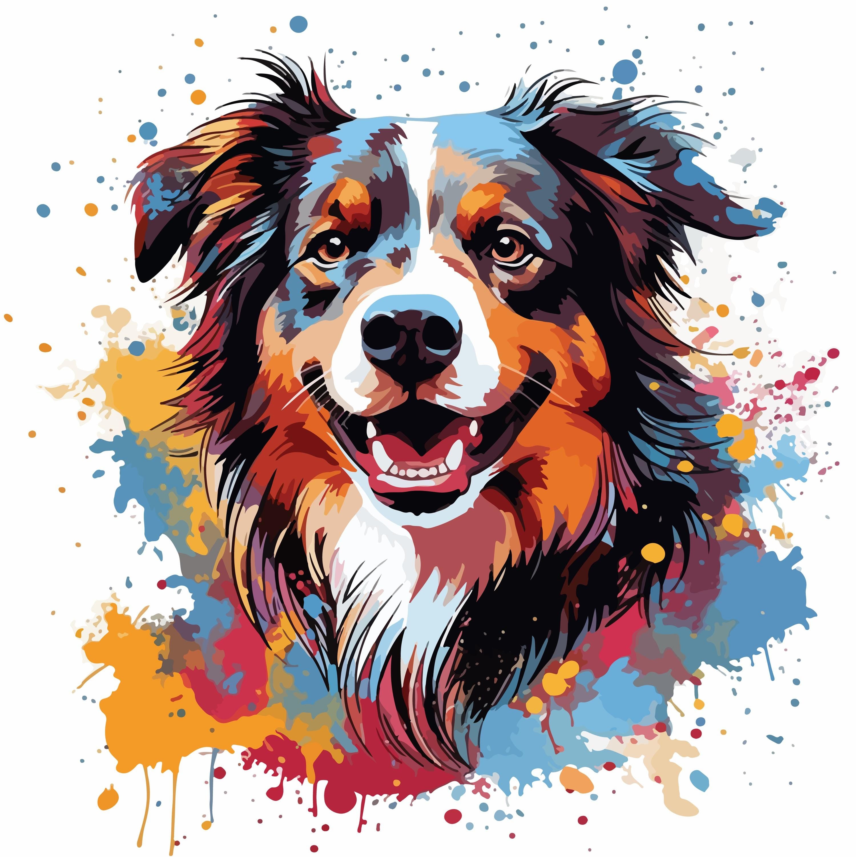 MOLLIE THE COLLIE | Rice Decoupage Paper | Dixie Belle Paint Company