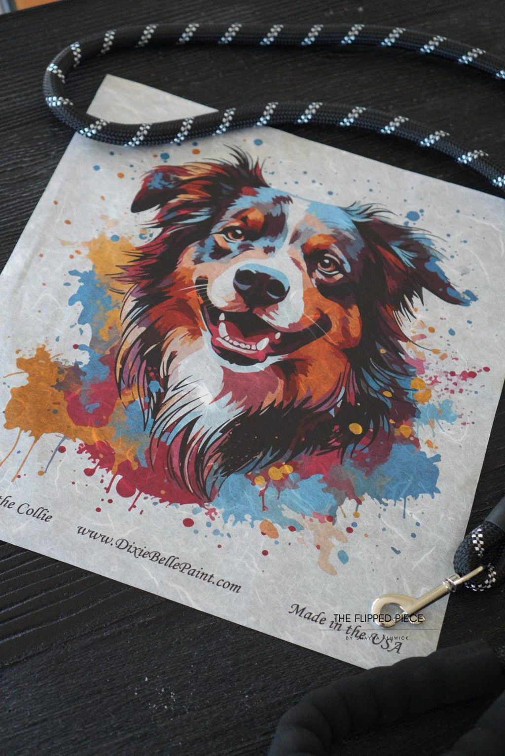 MOLLIE THE COLLIE | Rice Decoupage Paper | Dixie Belle Paint Company