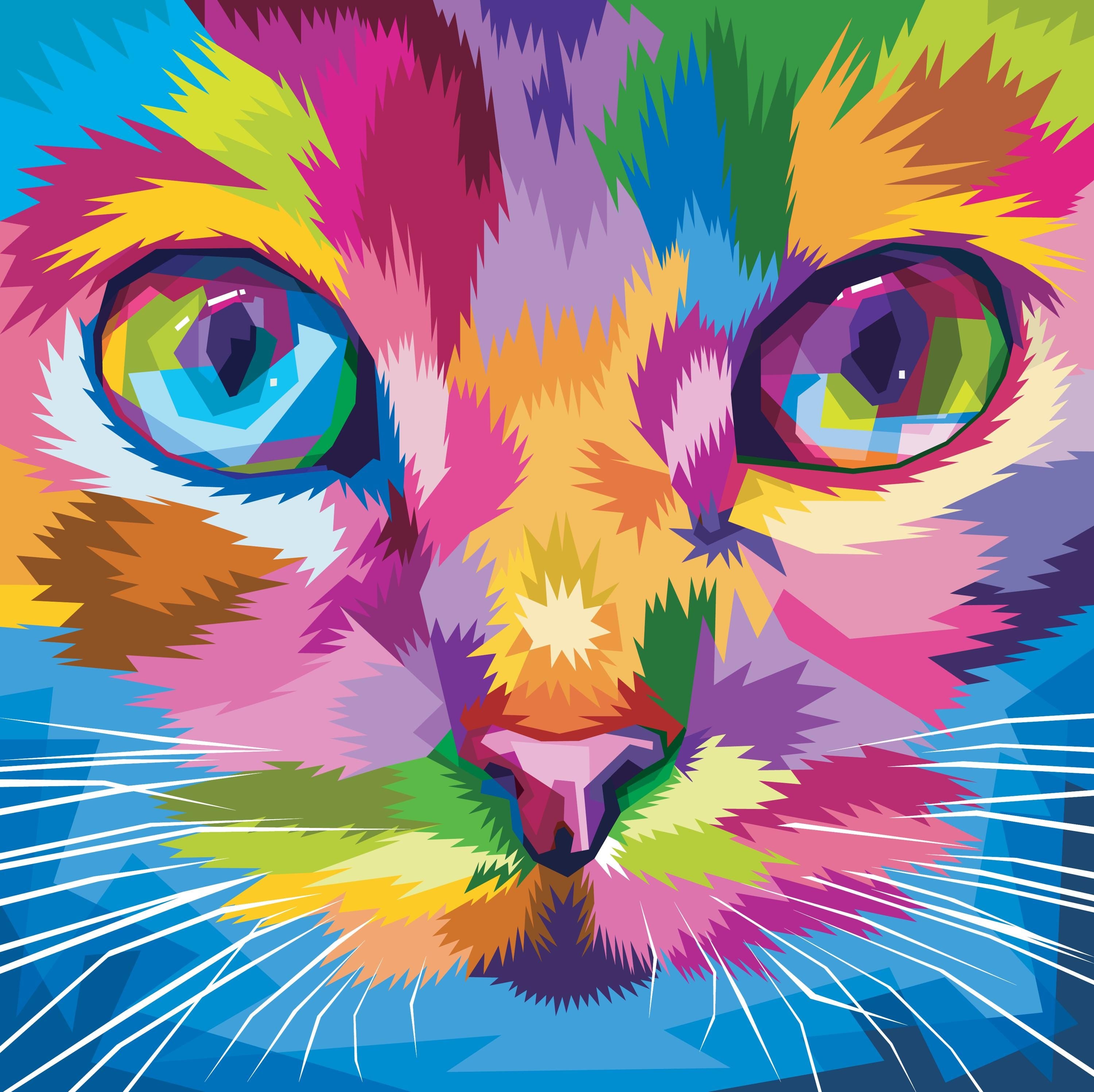 RAINBOW KITTY | Rice Decoupage Paper | Dixie Belle Paint Company