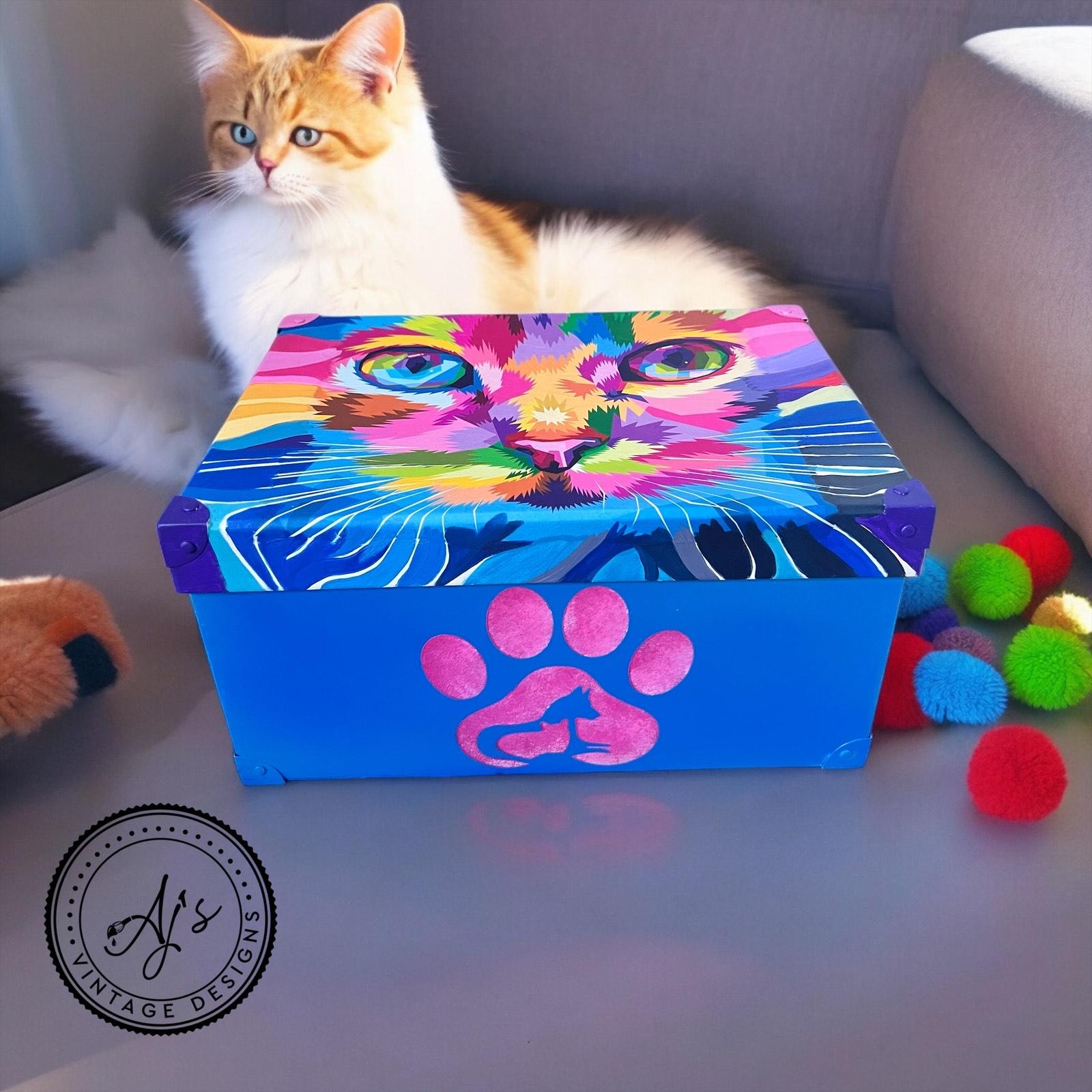 RAINBOW KITTY | Rice Decoupage Paper | Dixie Belle Paint Company