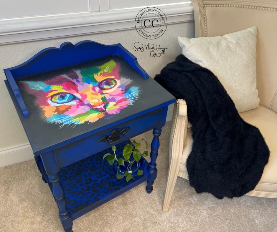 RAINBOW KITTY | Rice Decoupage Paper | Dixie Belle Paint Company