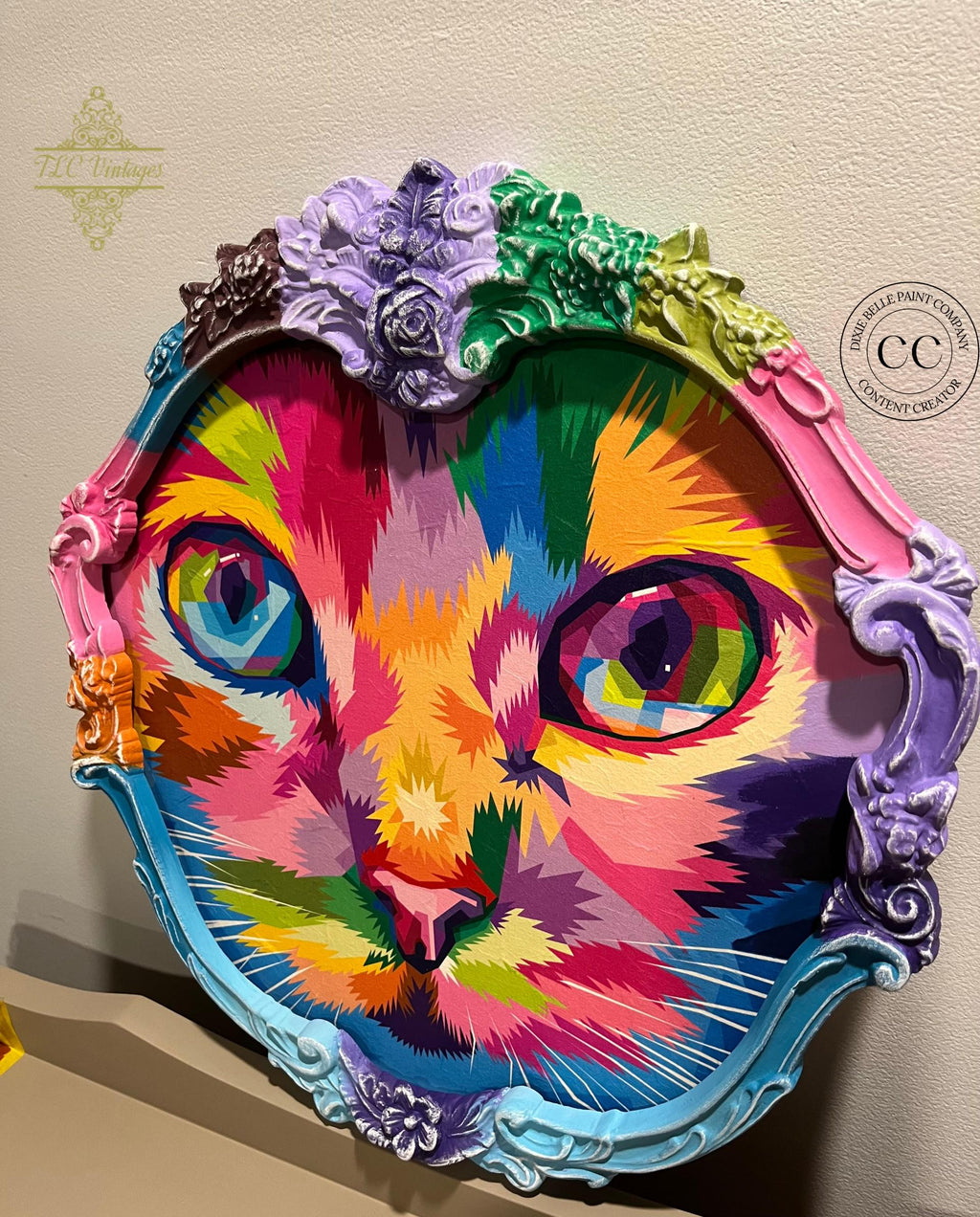 RAINBOW KITTY | Rice Decoupage Paper | Dixie Belle Paint Company