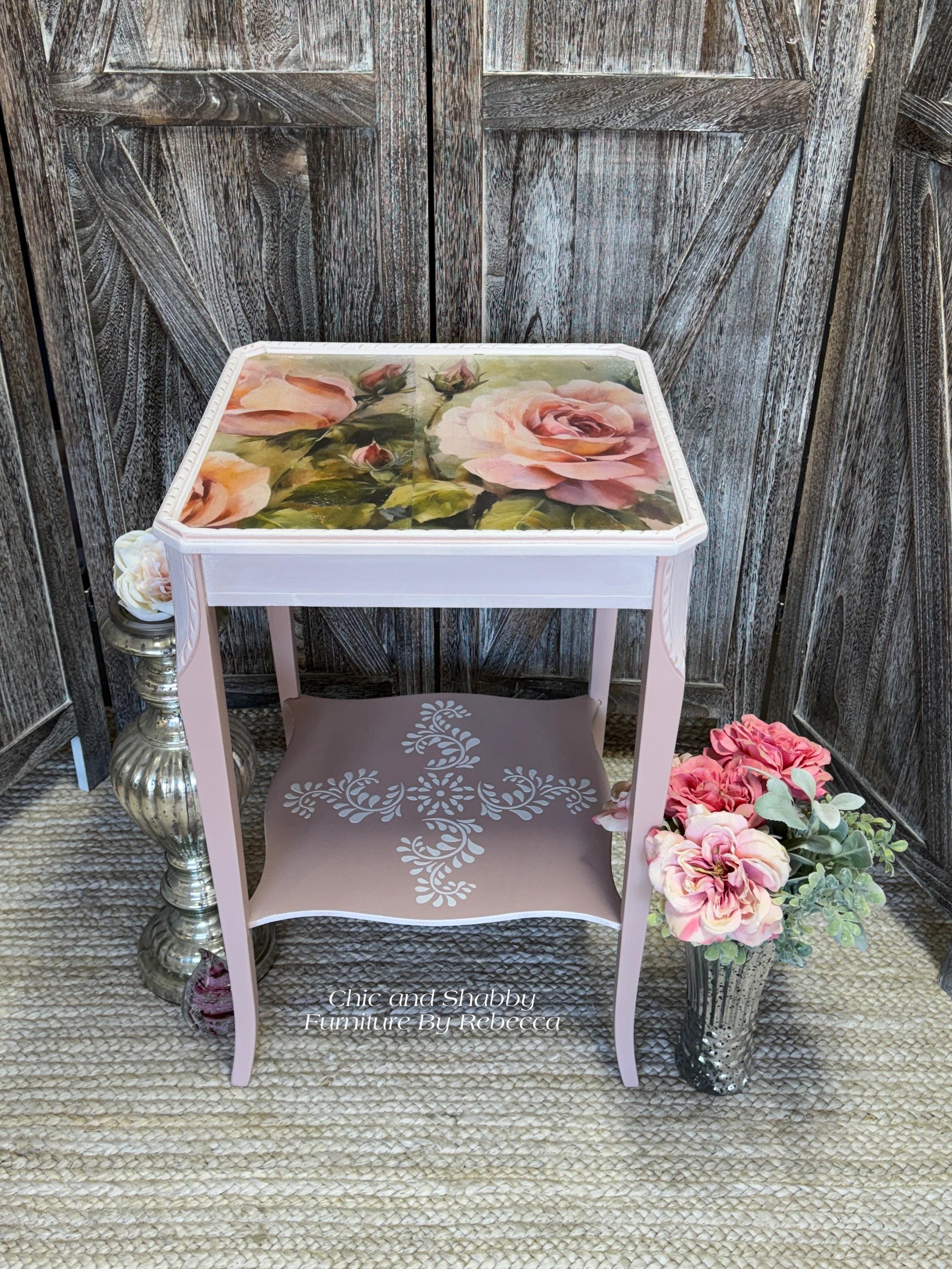 BLUSHING ROSES | A1 Rice Decoupage Paper | For Furniture | Crafts | Art | Dixie Belle Paint