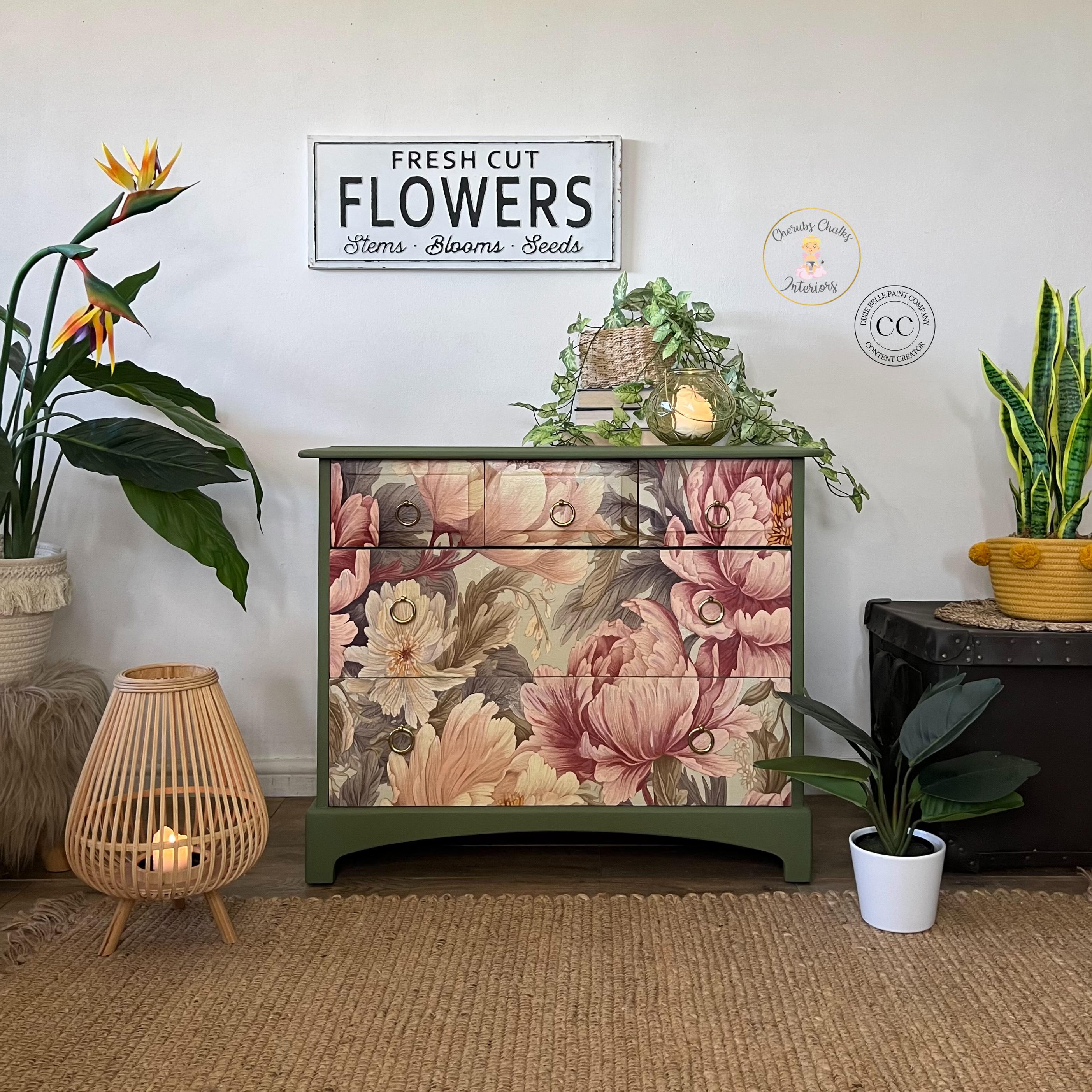 INDIAN SUMMER | A1 Rice Decoupage Paper | Furniture | Art & Crafts | Dixie Belle Paint Company