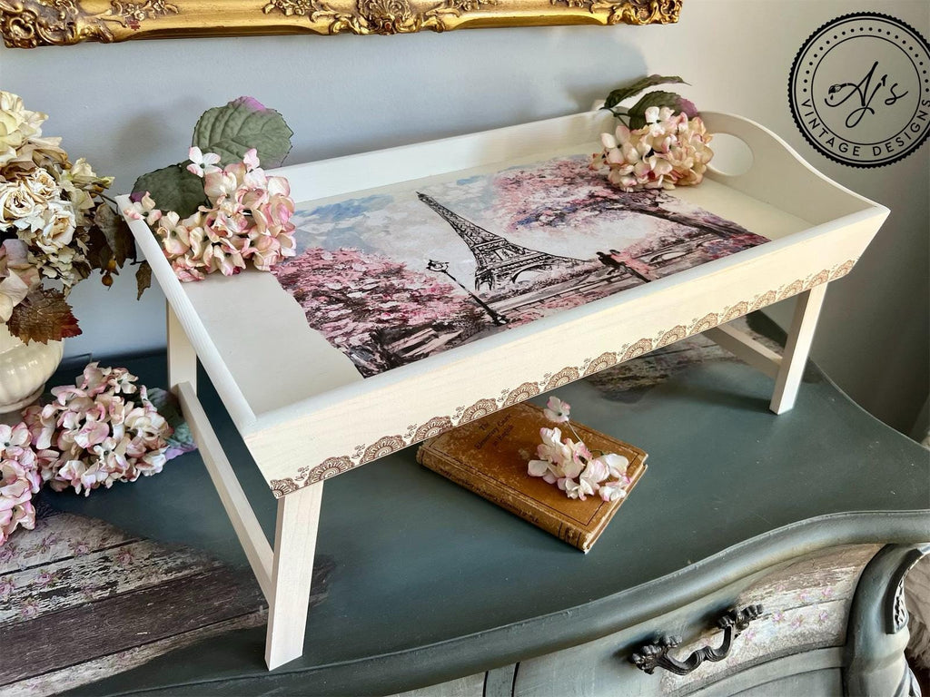 SPRINGTIME IN PARIS | Retired | A3- 11.7 x 16.54 inches | Rice Decoupage Paper | Furniture | Crafts | Art