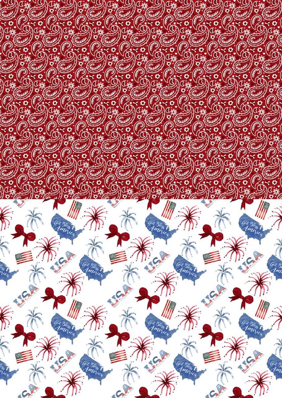 PATRIOTIC PRIDE | A3- 11.7 x 16.54 inches | Rice Decoupage Paper | Furniture | Crafts | Art