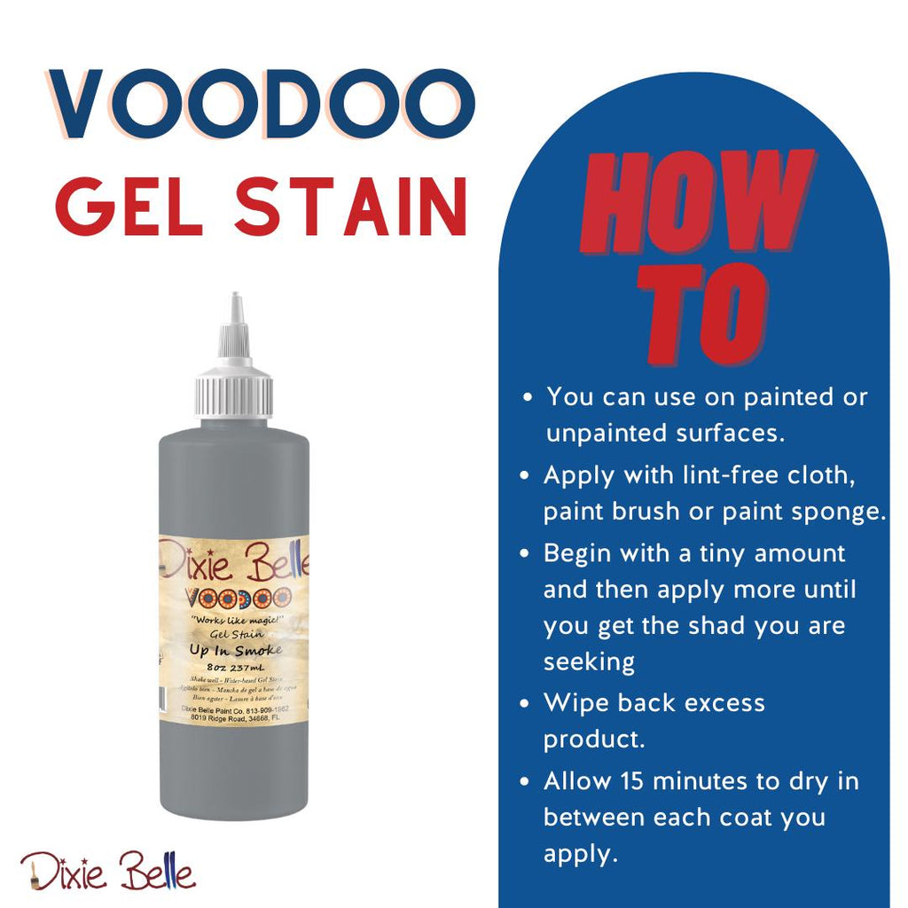 Voodoo Gel Stain - Dixie Belle Paint Company - waterbased stain - 8oz